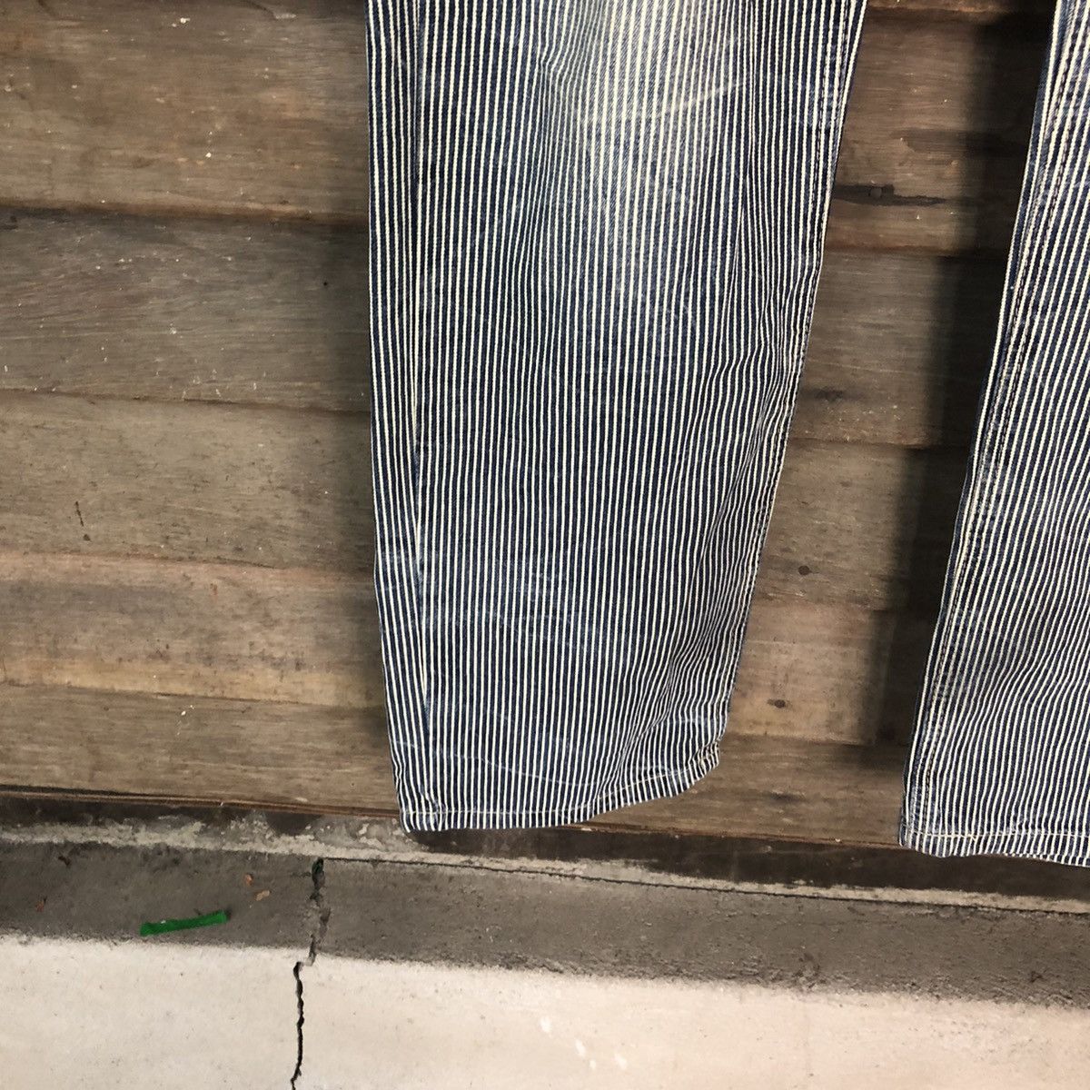 Japanese Brand Pinnee Grey stripe Casual Pants #5112 Size US 32 / EU 48 - 6 Thumbnail