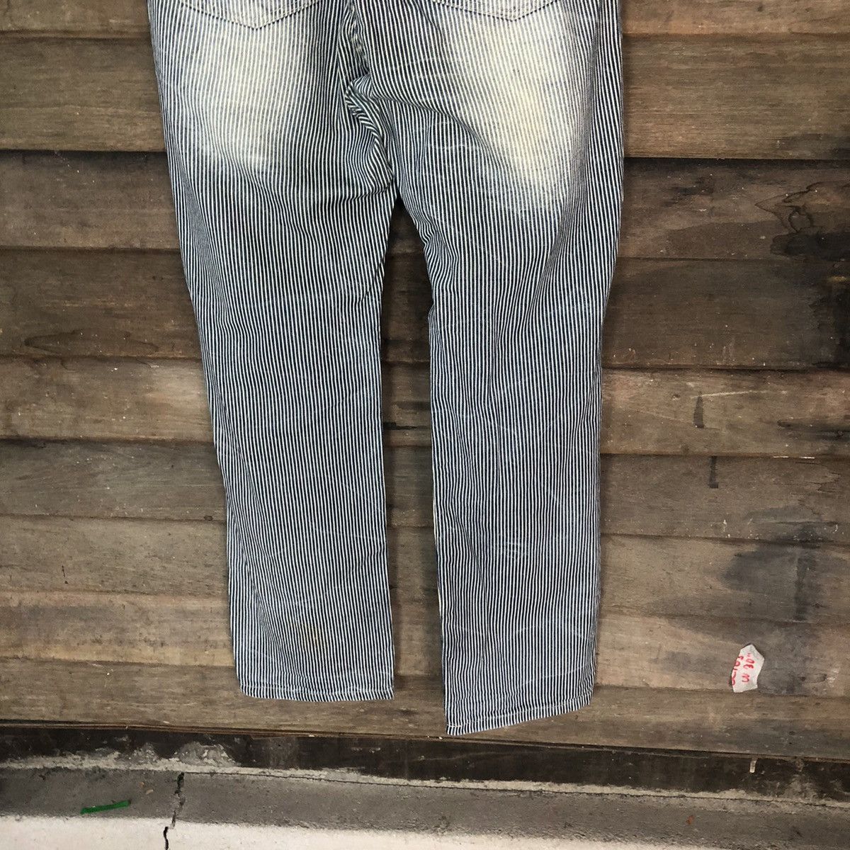 Japanese Brand Pinnee Grey stripe Casual Pants #5112 Size US 32 / EU 48 - 10 Thumbnail
