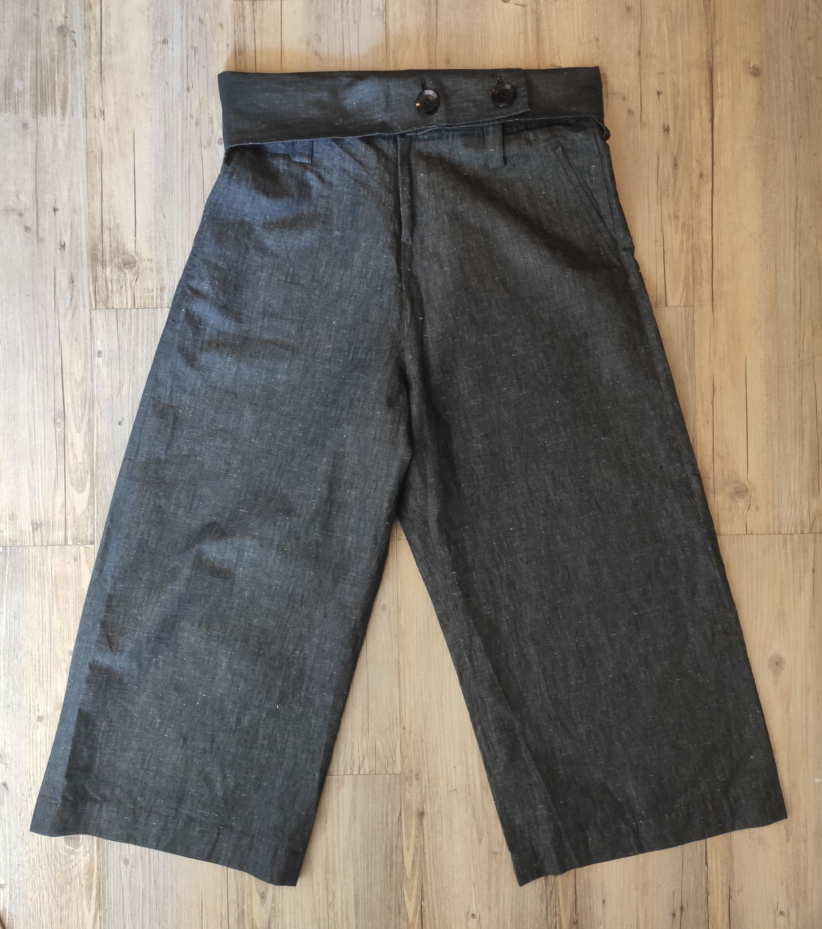 Yohji Yamamoto High waist wide pants.Like Uma Wang or Elena Dawson Size 30" / US 8 / IT 44 - 4 Thumbnail