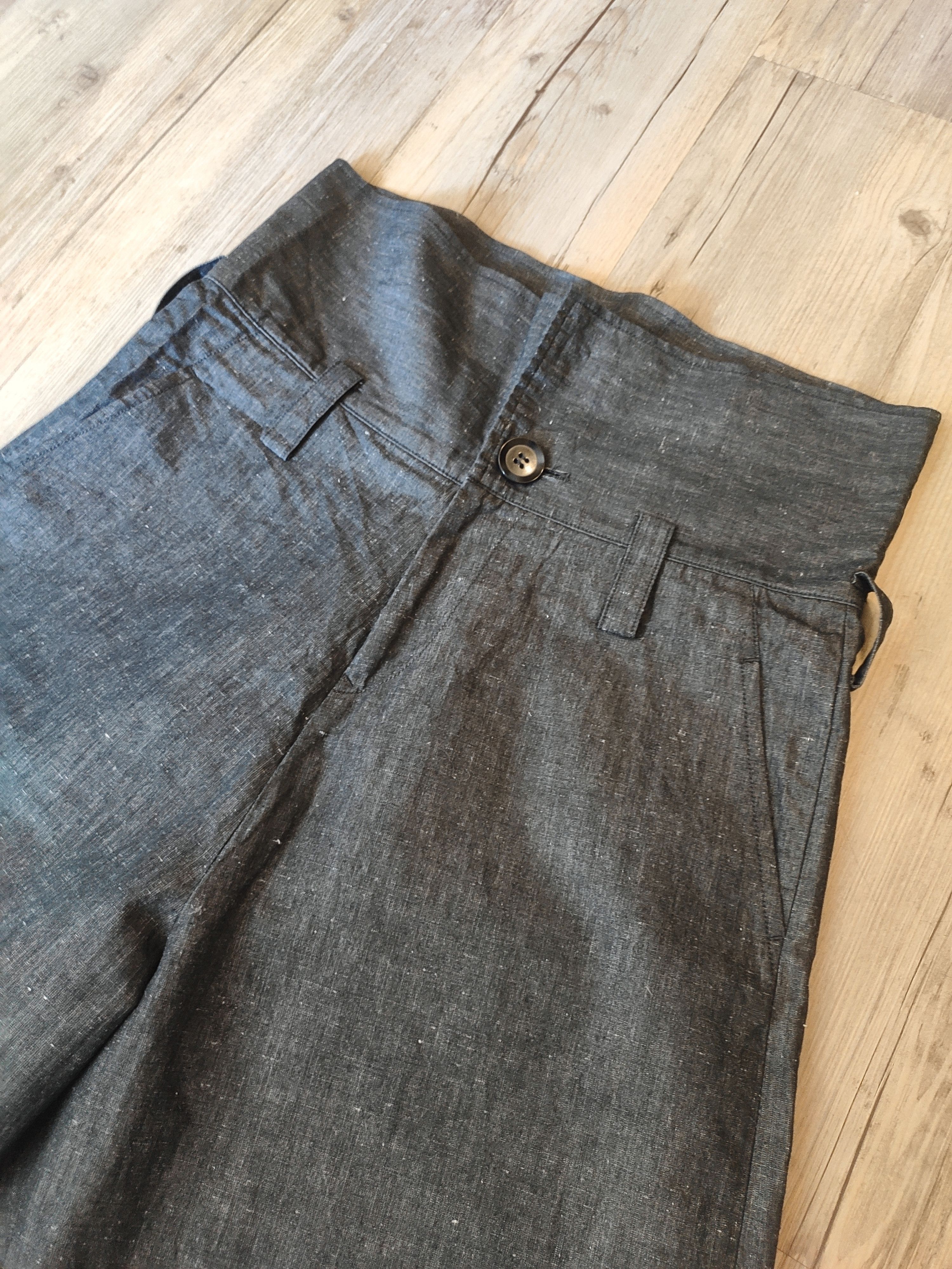 Yohji Yamamoto High waist wide pants.Like Uma Wang or Elena Dawson Size 30" / US 8 / IT 44 - 3 Thumbnail