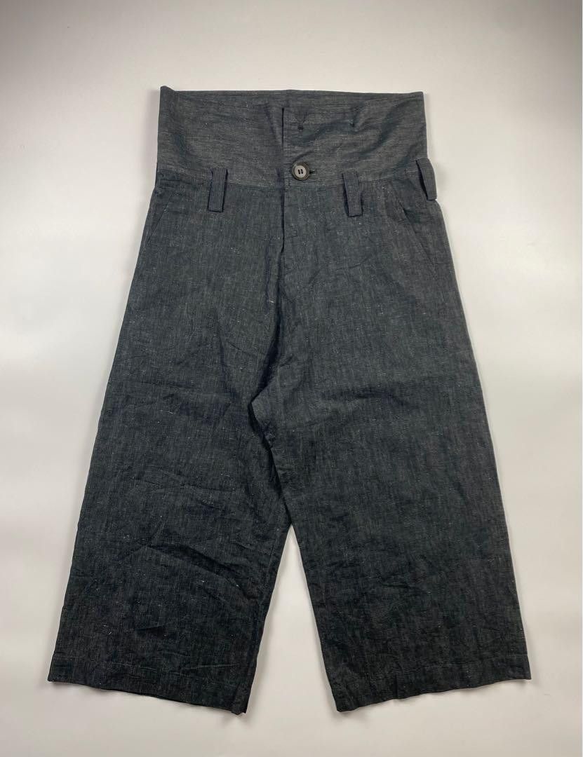 Yohji Yamamoto High waist wide pants.Like Uma Wang or Elena Dawson Size 30" / US 8 / IT 44 - 1 Thumbnail