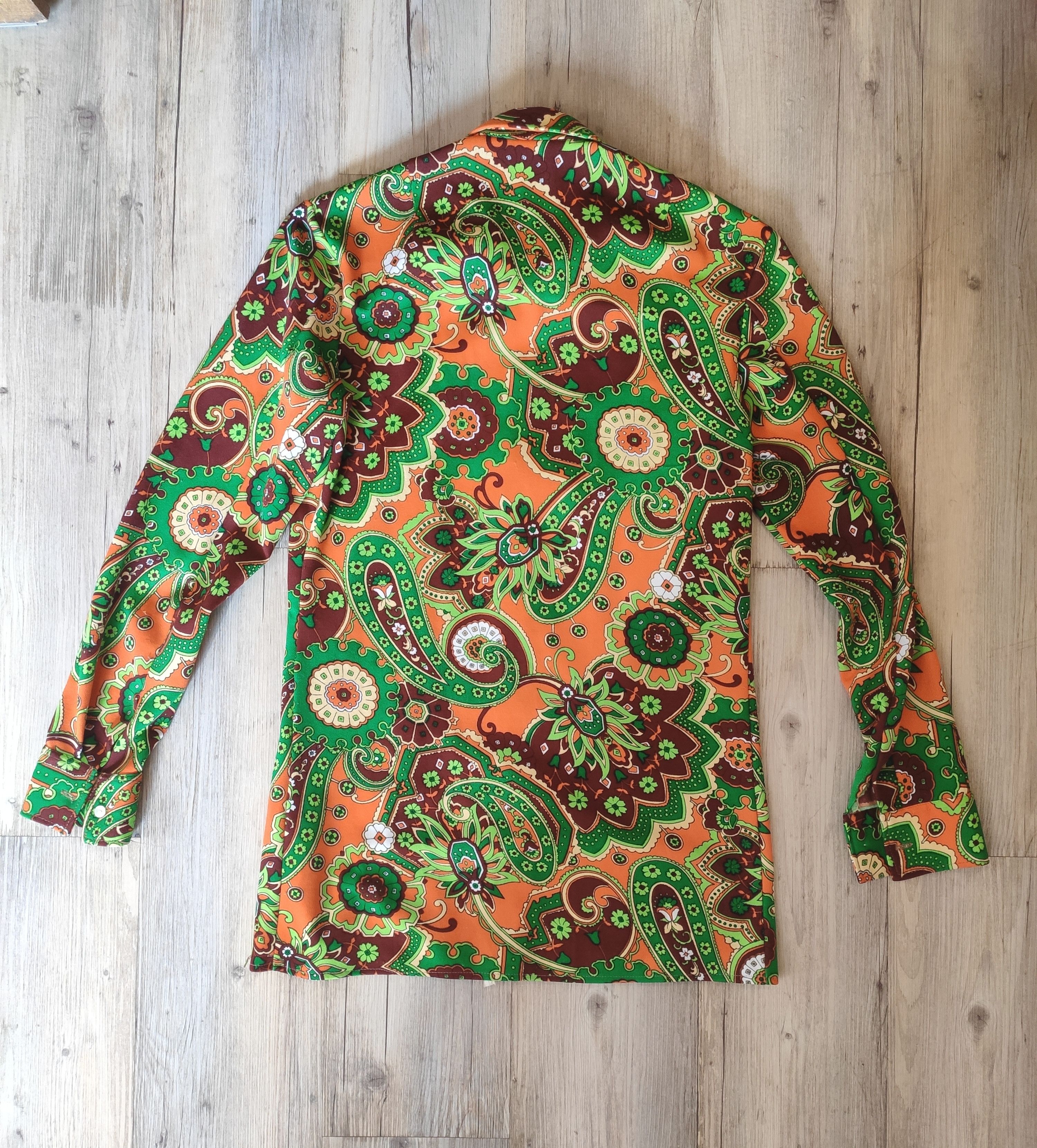 Vintage Paisley polyamide shirt Size US M / EU 48-50 / 2 - 3 Thumbnail