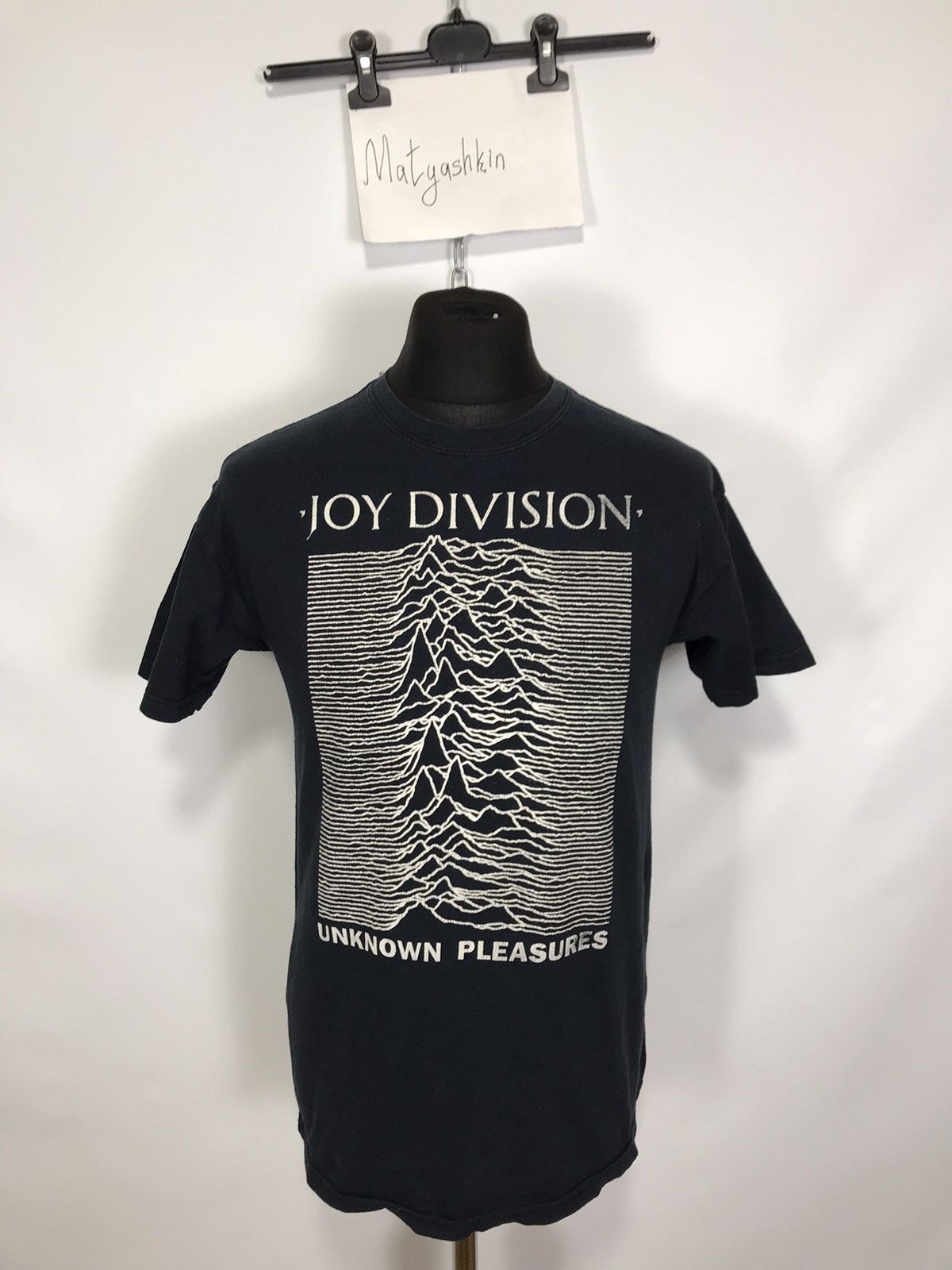 JOY DIVISION Band T-shirt (Men's size M) cotton black type Vintage Second Hand