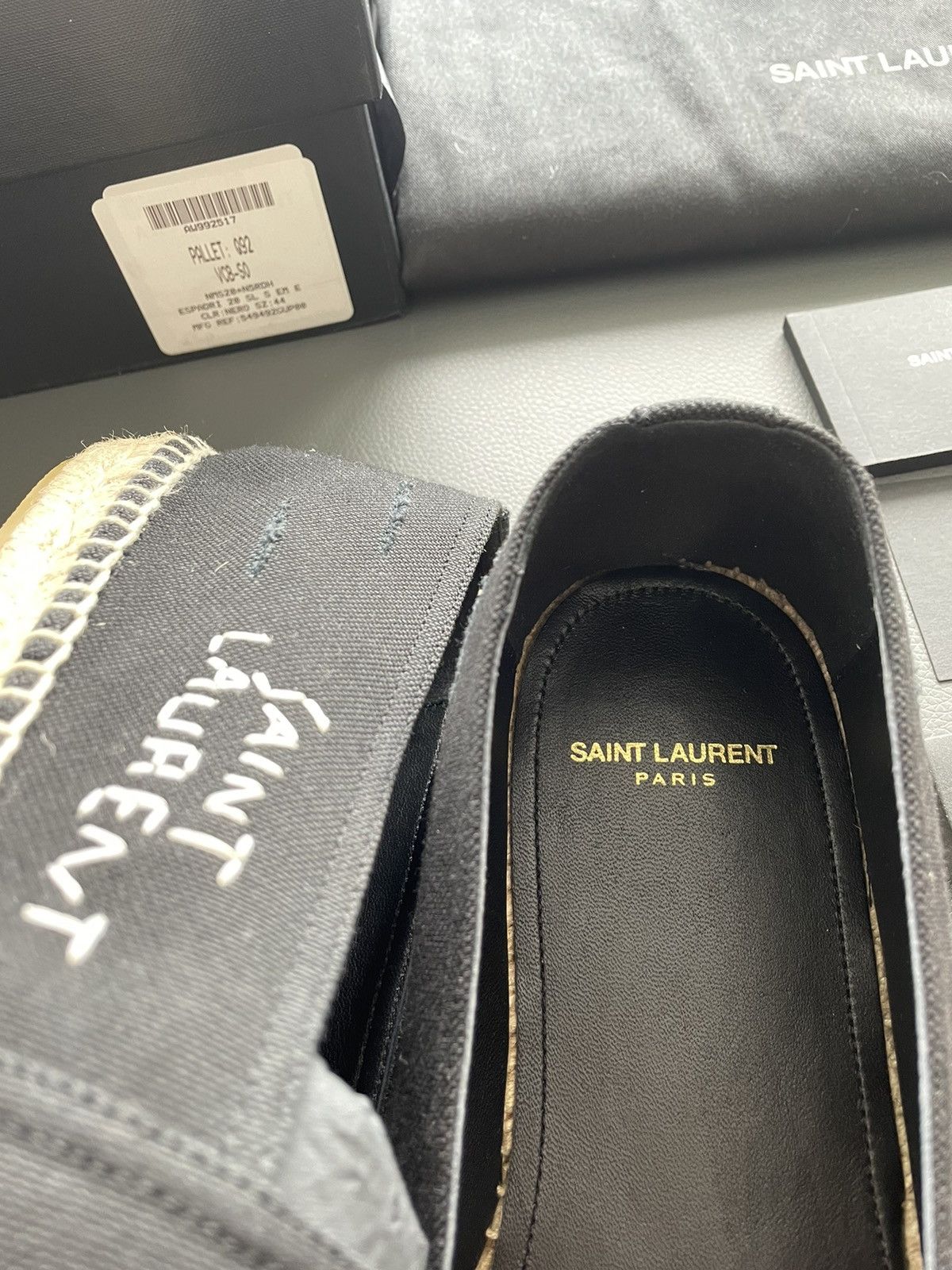 Hedi Slimane Brand New Super Rare Runway SL Logo Distressed Espadrilles Size US 9.5 / EU 42-43 - 17 Thumbnail