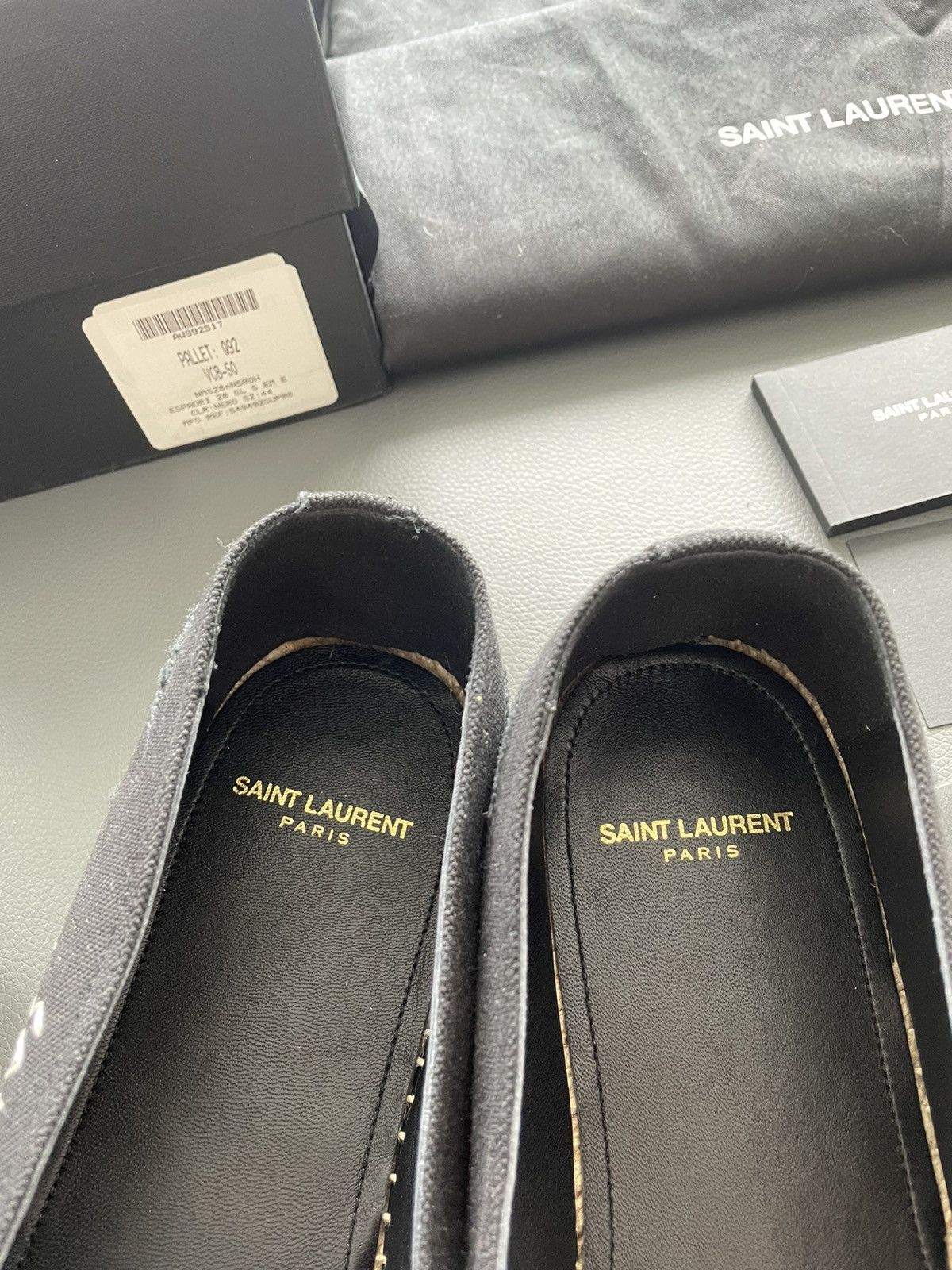 Hedi Slimane Brand New Super Rare Runway SL Logo Distressed Espadrilles Size US 9.5 / EU 42-43 - 16 Thumbnail