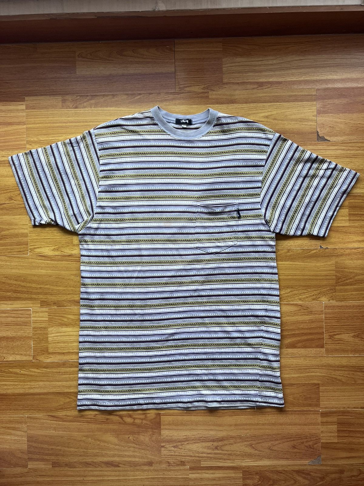 Vintage rare Vintage Stussy stripe Tomtom 80s Shirt | Grailed