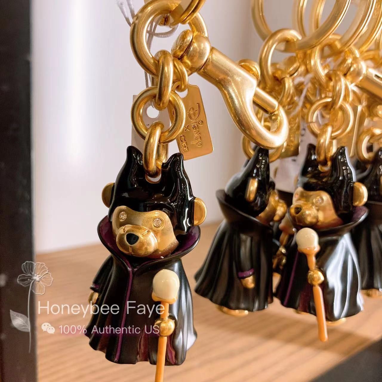 NWT Disney X Coach Maleficent Bear Bag Charm popular Style No. CC347