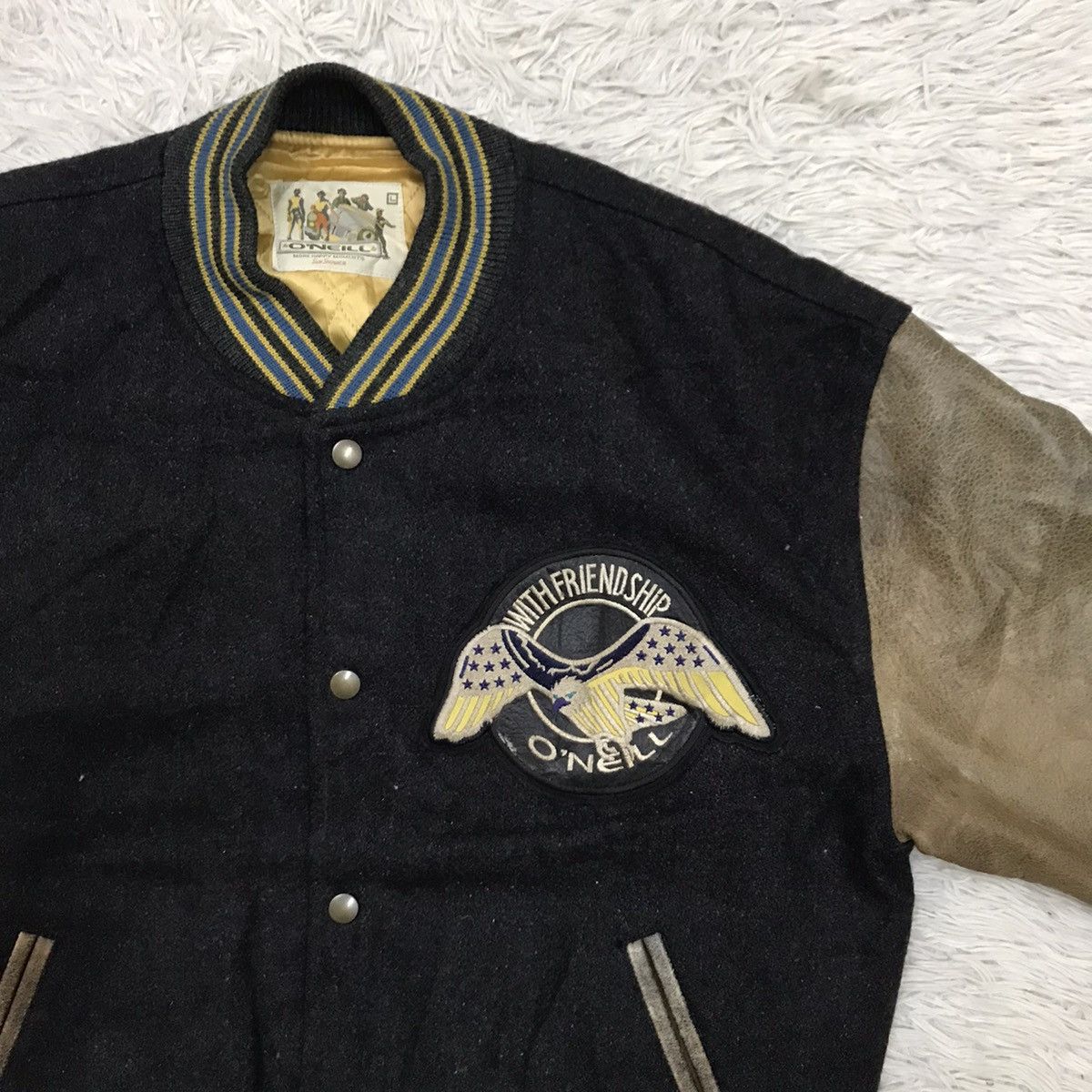 O'Neill Vintage O’neill Handed Leather Varsity Jacket Size US M / EU 48-50 / 2 - 8 Thumbnail