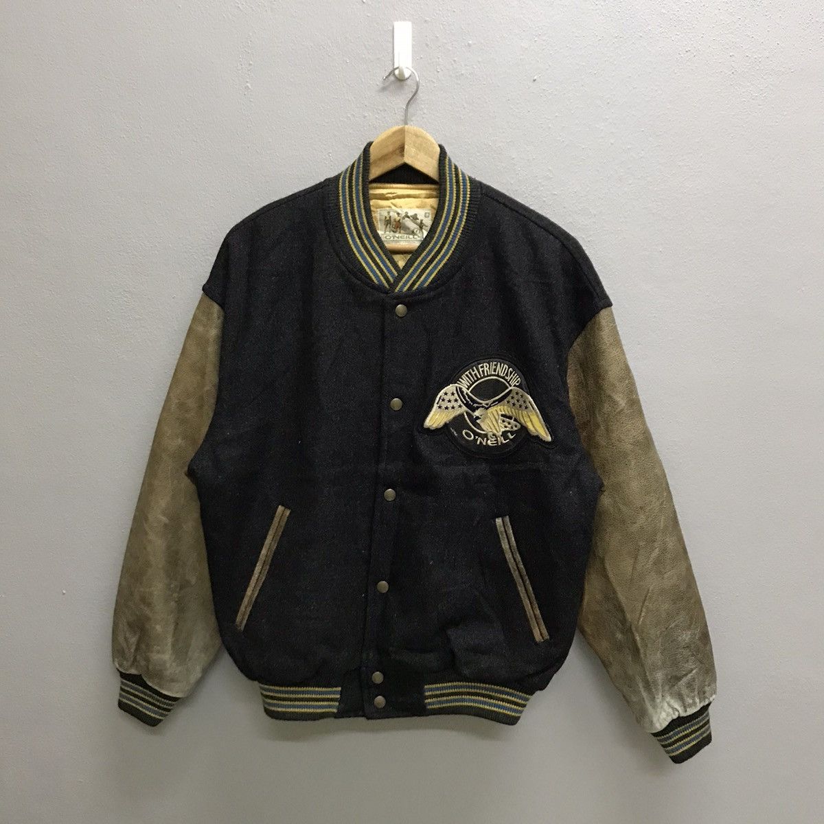 O'Neill Vintage O’neill Handed Leather Varsity Jacket Size US M / EU 48-50 / 2 - 3 Thumbnail