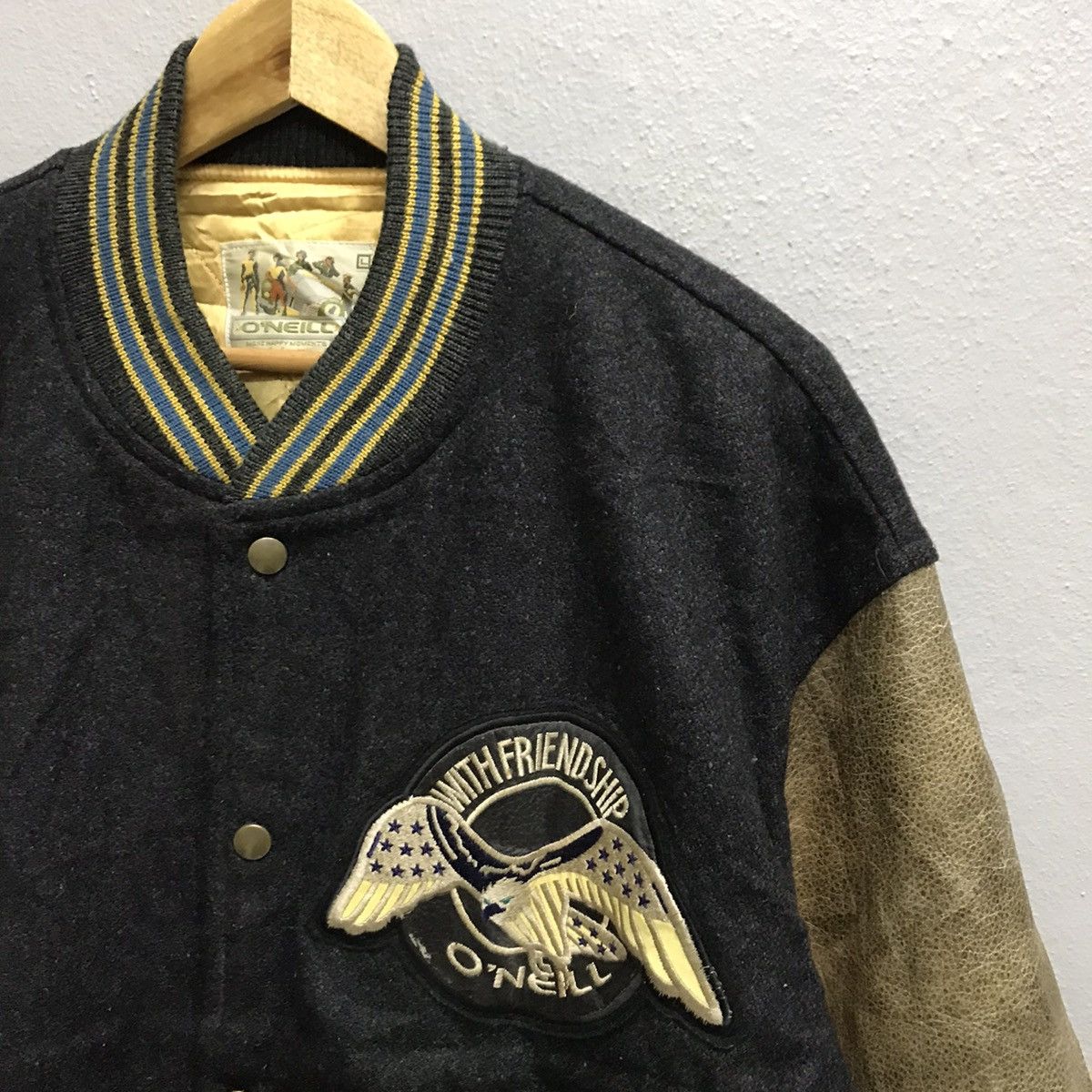 O'Neill Vintage O’neill Handed Leather Varsity Jacket Size US M / EU 48-50 / 2 - 5 Thumbnail