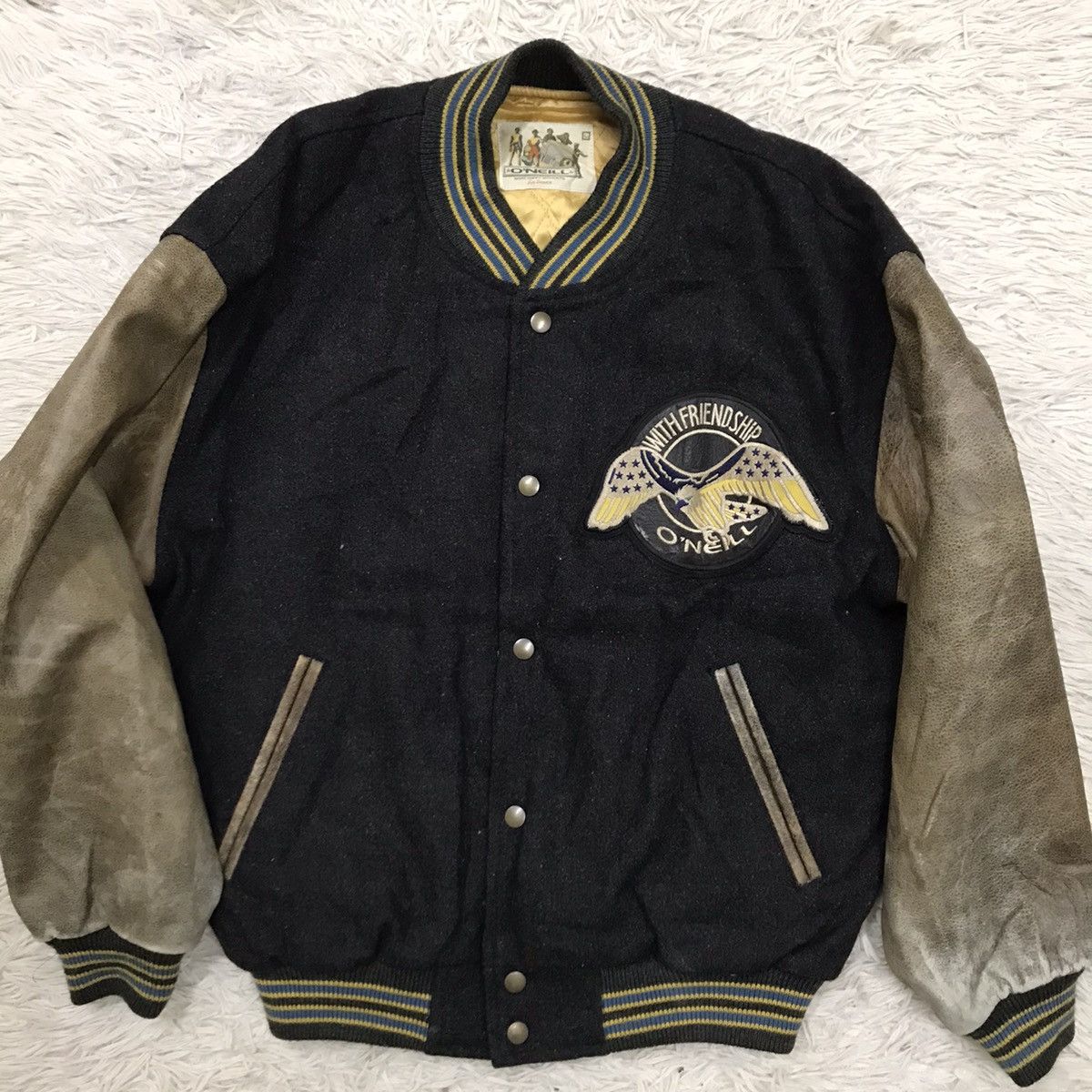 O'Neill Vintage O’neill Handed Leather Varsity Jacket Size US M / EU 48-50 / 2 - 14 Thumbnail