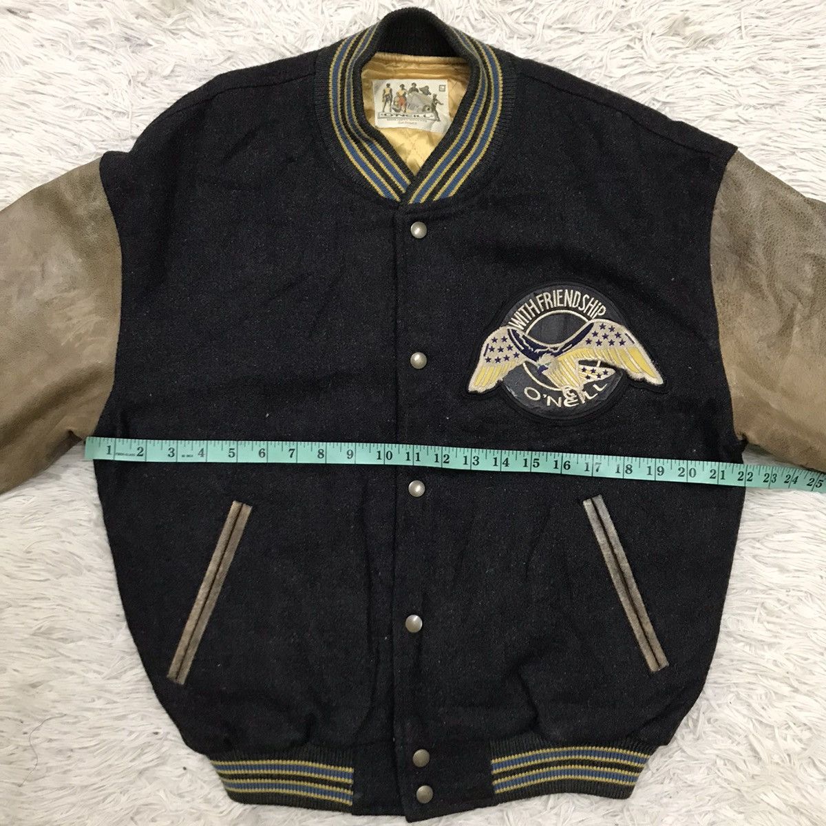 O'Neill Vintage O’neill Handed Leather Varsity Jacket Size US M / EU 48-50 / 2 - 15 Thumbnail