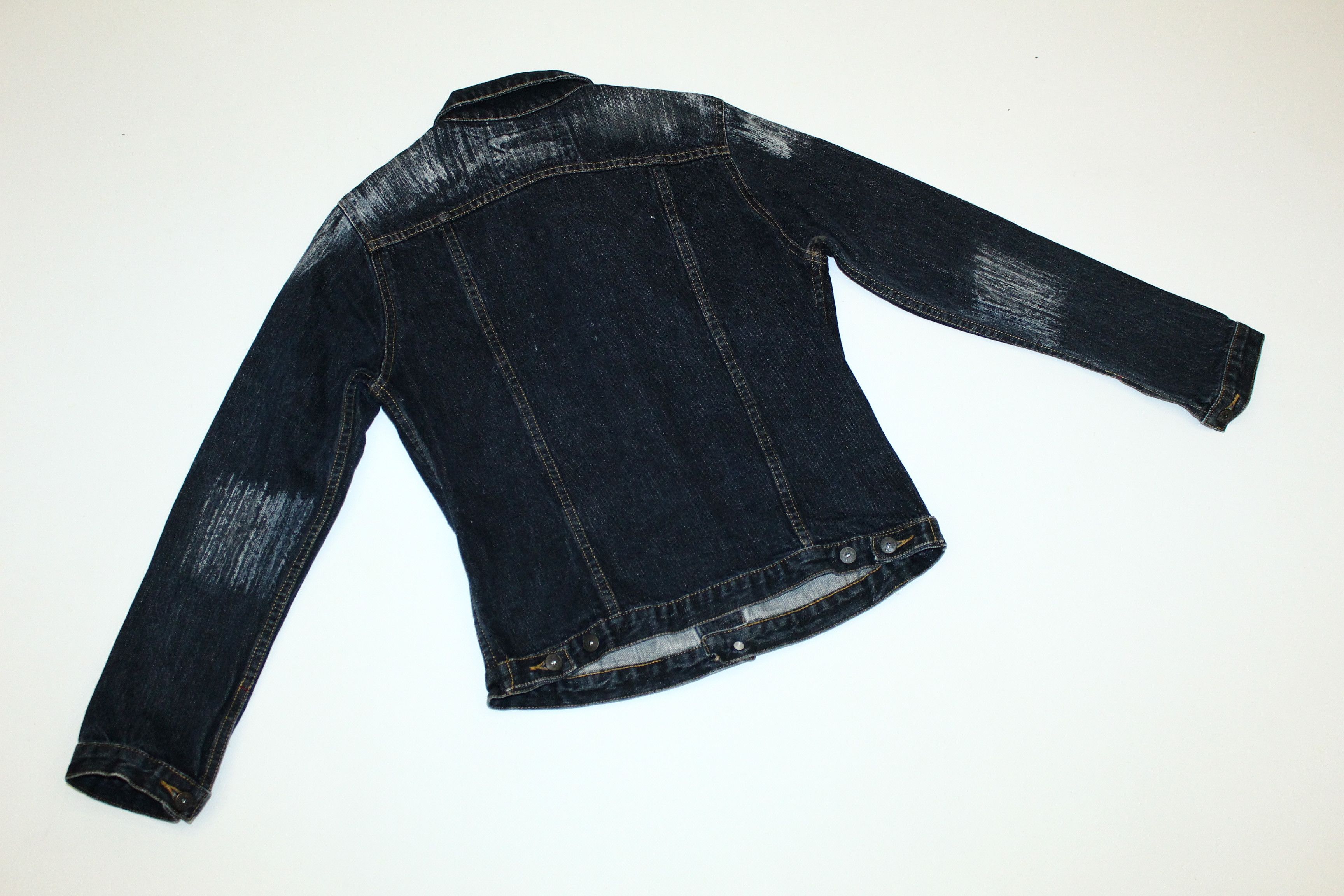 Marithe + Francois Girbaud VTG💥Marithe+FG Distressed Cropped Denim Jacket Size US XS / EU 42 / 0 - 9 Thumbnail