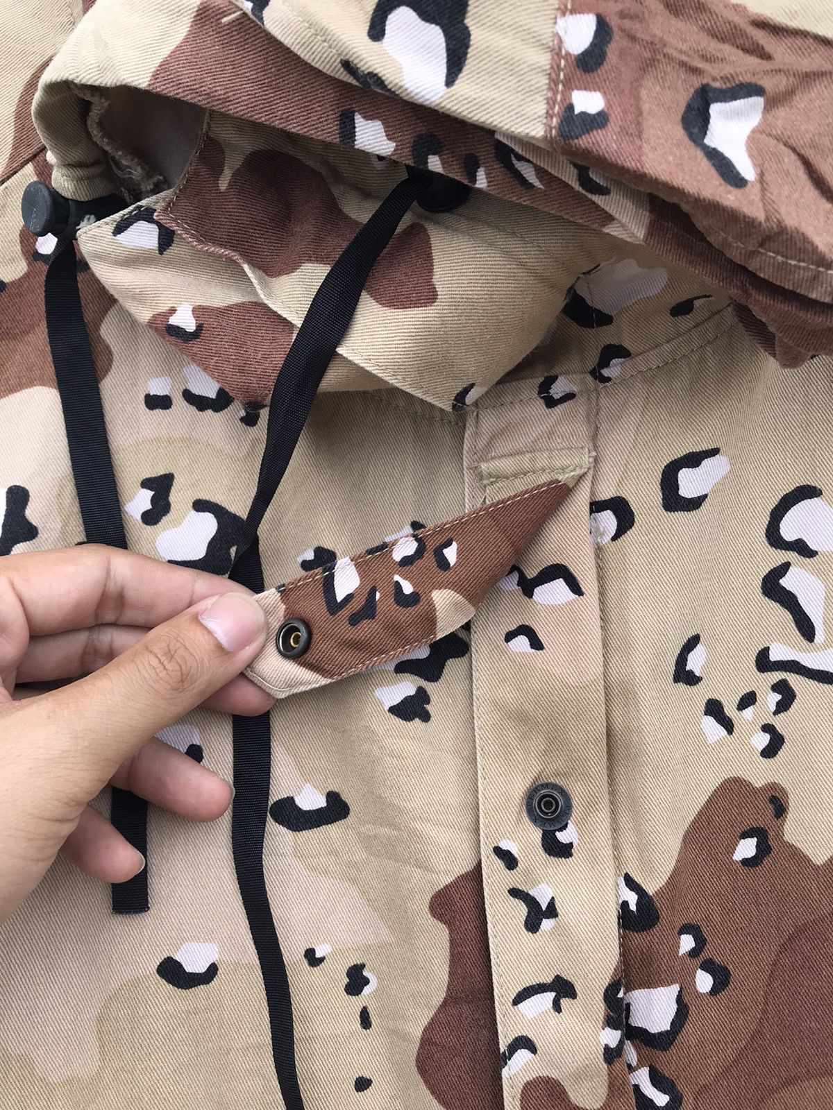 Vintage Houston ECWS brown model camo parkas jacket Size US L / EU 52-54 / 3 - 7 Thumbnail