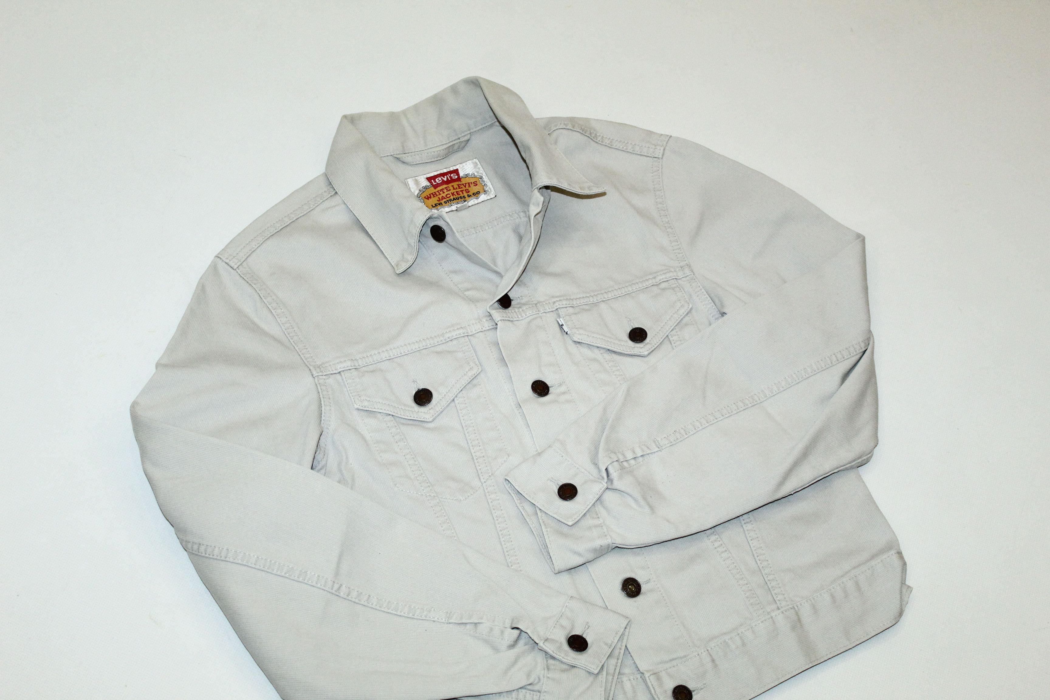 Levi's Vintage Clothing RARE VTG💥80's Italy. White Levi's Jackets.Cropp design Size US S / EU 44-46 / 1 - 4 Thumbnail
