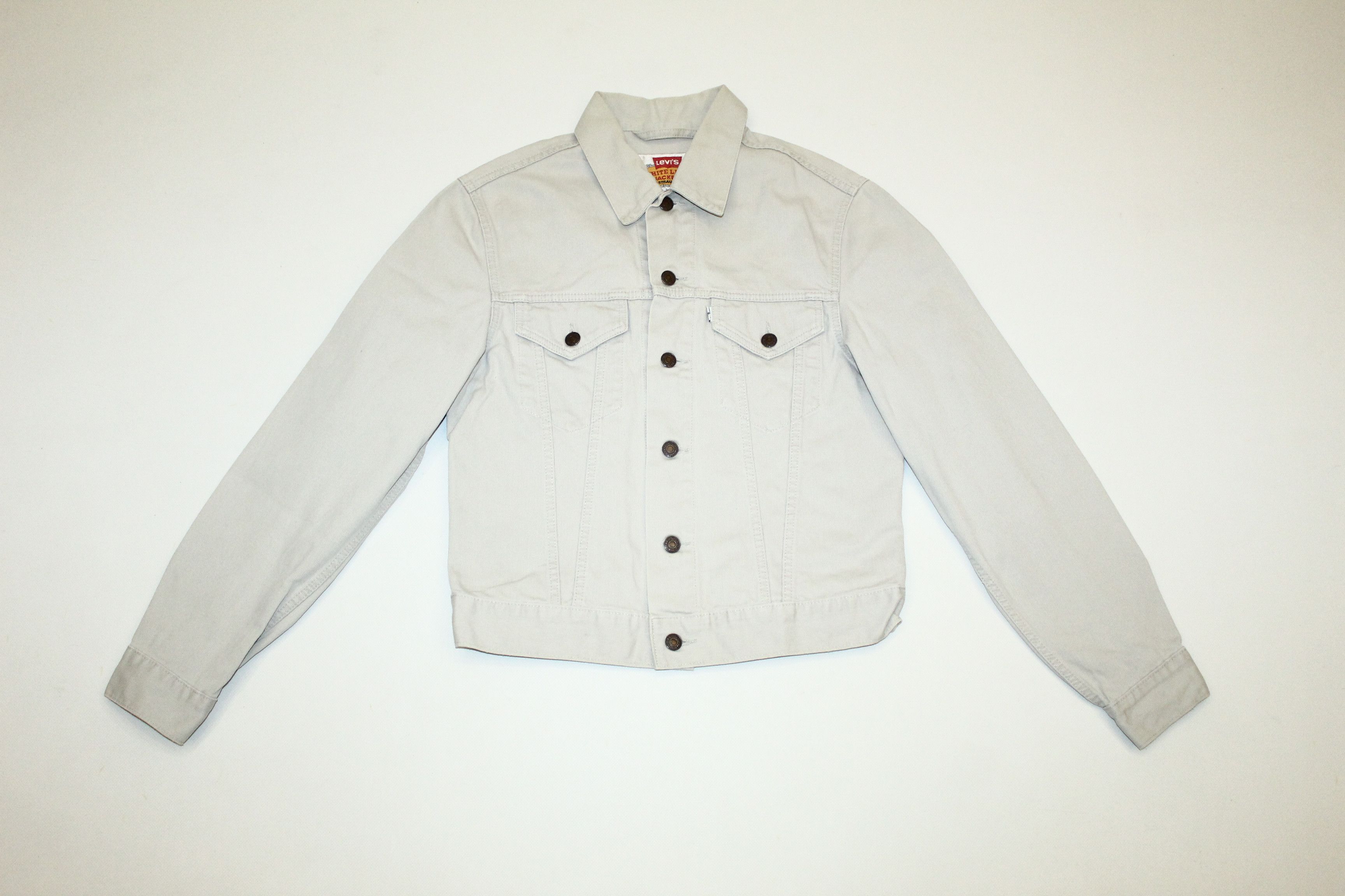 Levi's Vintage Clothing RARE VTG💥80's Italy. White Levi's Jackets.Cropp design Size US S / EU 44-46 / 1 - 2 Thumbnail