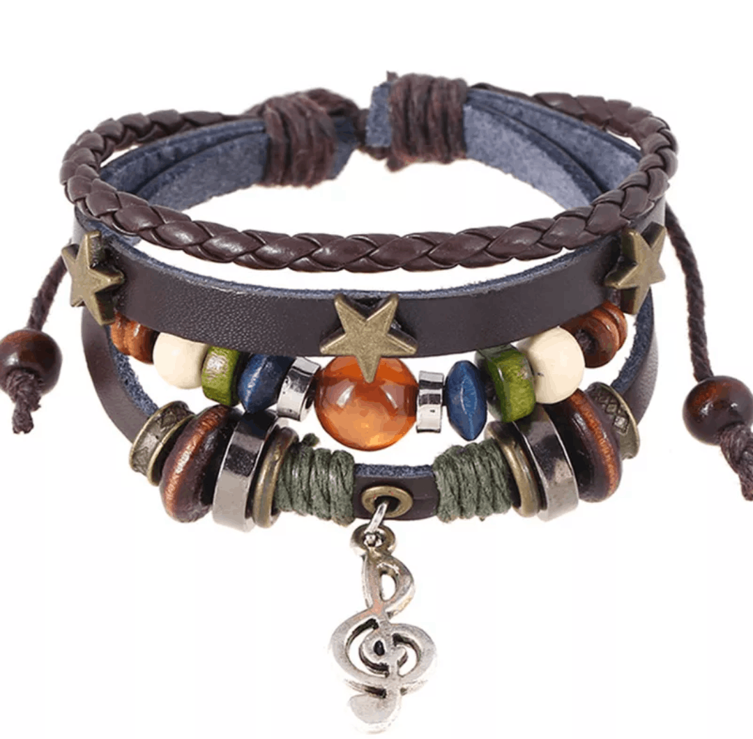 Other Homemade Vintage Style Brown Leather Bracelet Size ONE SIZE - 1 Thumbnail