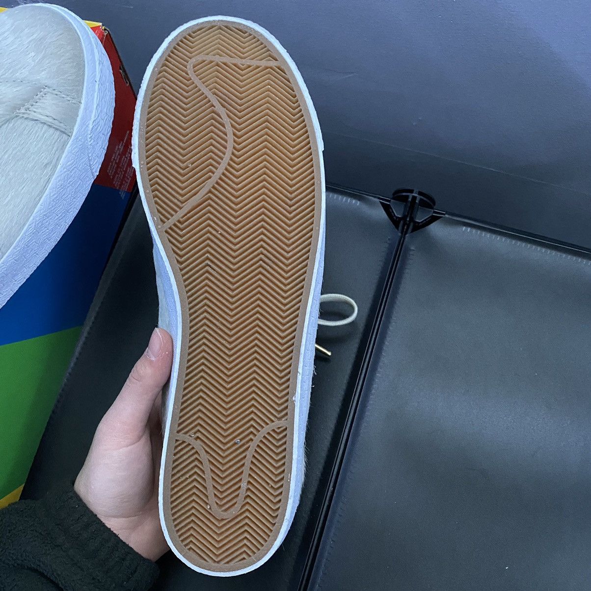 Medicom Toy Nike Sb Blazer Low Medicom Toy Beige Size US 13 / EU 46 - 8 Thumbnail
