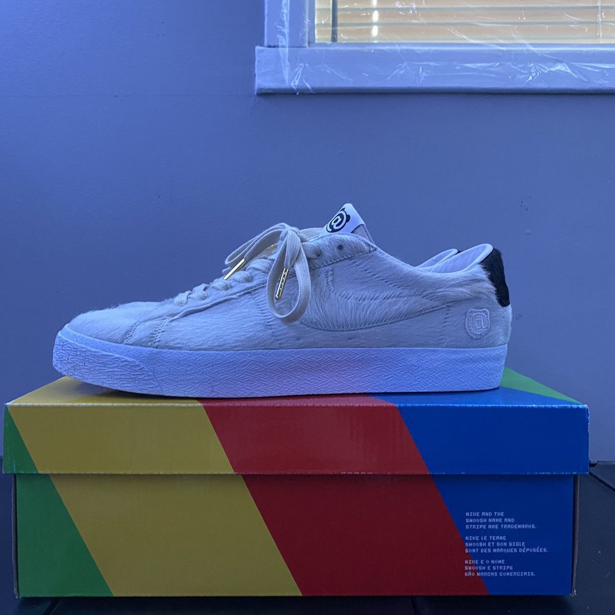 Medicom Toy Nike Sb Blazer Low Medicom Toy Beige Size US 13 / EU 46 - 4 Thumbnail