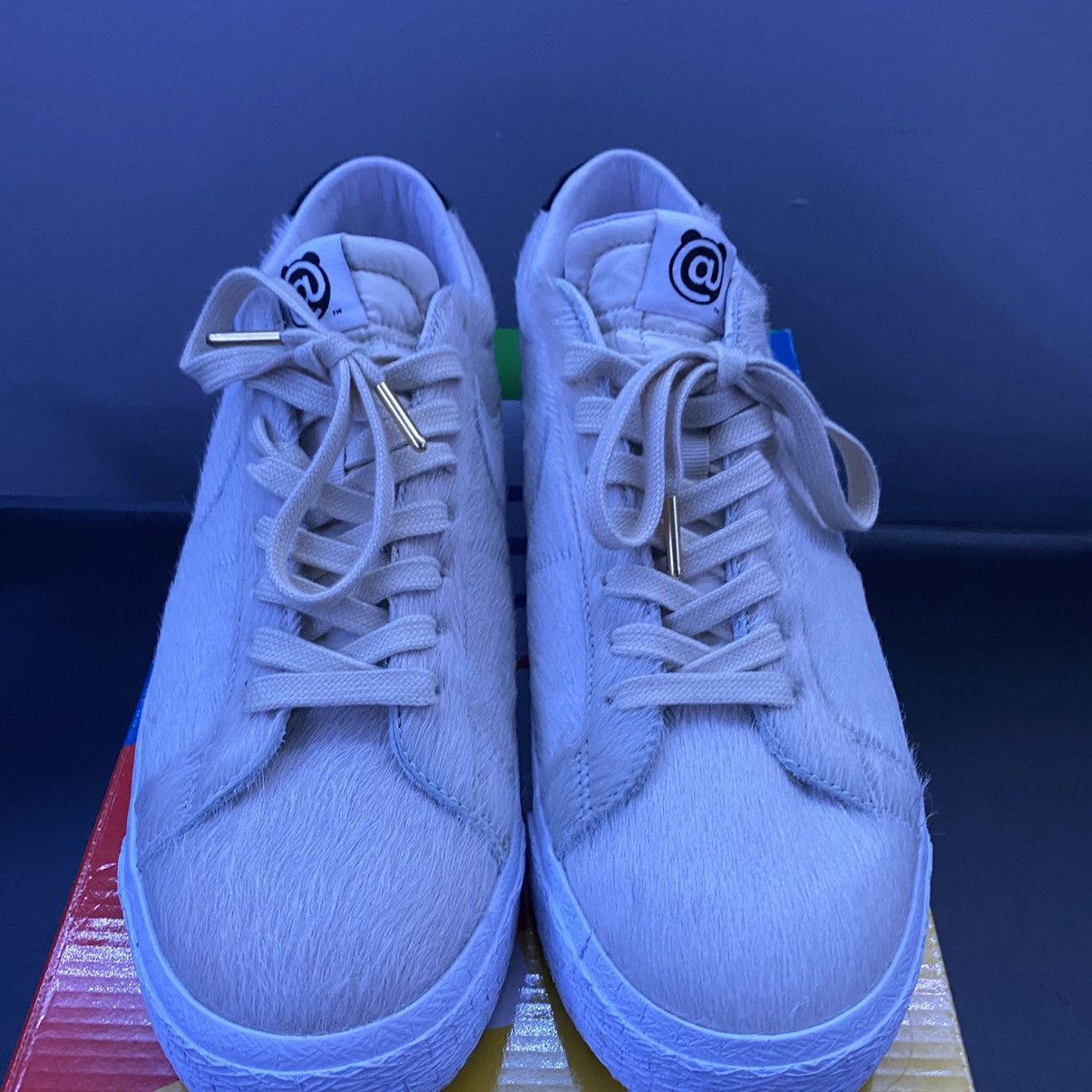 Medicom Toy Nike Sb Blazer Low Medicom Toy Beige Size US 13 / EU 46 - 3 Thumbnail