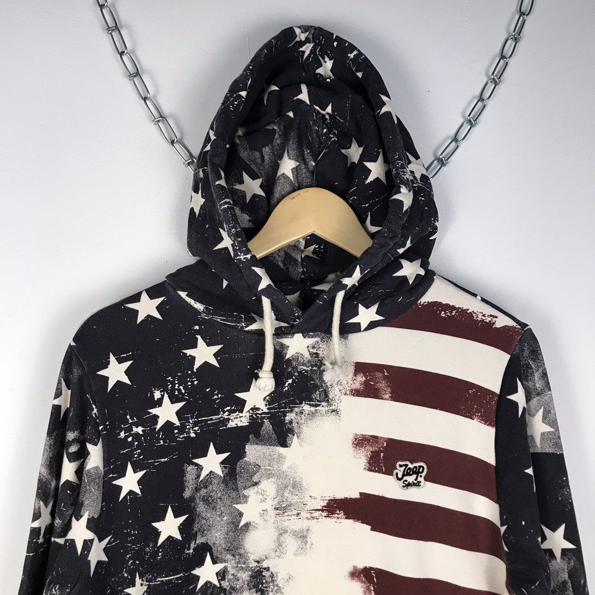 Jeep × Vintage VTG 🖤 America Flag Fullprint Hoodie Size US M / EU 48-50 / 2 - 2 Thumbnail