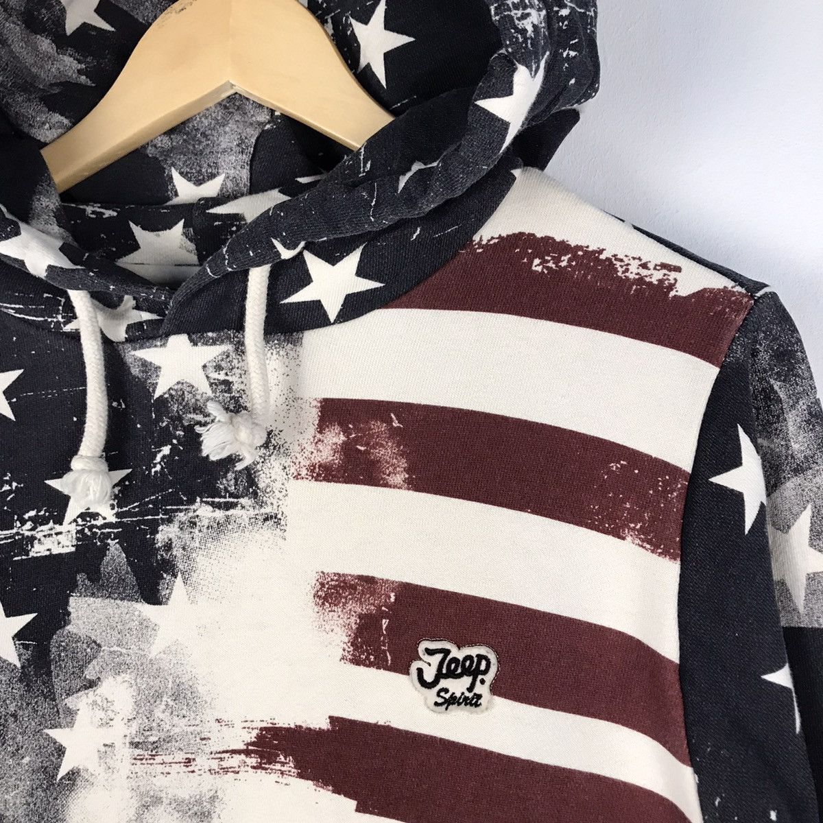 Jeep × Vintage VTG 🖤 America Flag Fullprint Hoodie Size US M / EU 48-50 / 2 - 8 Thumbnail