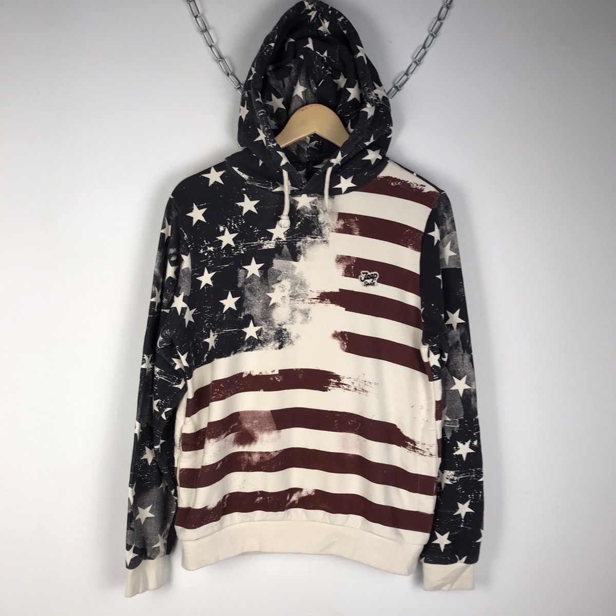 Jeep × Vintage VTG 🖤 America Flag Fullprint Hoodie Size US M / EU 48-50 / 2 - 1 Thumbnail