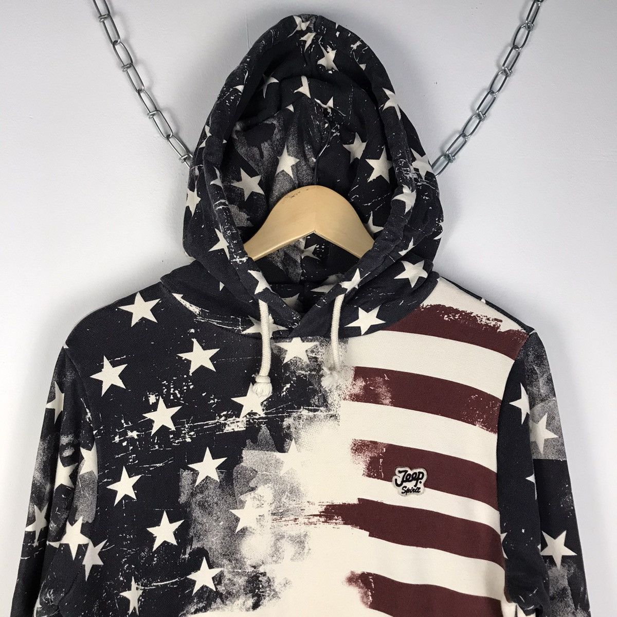 Jeep × Vintage VTG 🖤 America Flag Fullprint Hoodie Size US M / EU 48-50 / 2 - 12 Thumbnail