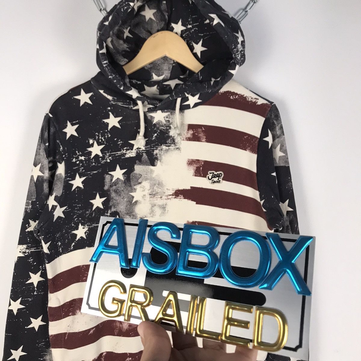 Jeep × Vintage VTG 🖤 America Flag Fullprint Hoodie Size US M / EU 48-50 / 2 - 15 Thumbnail