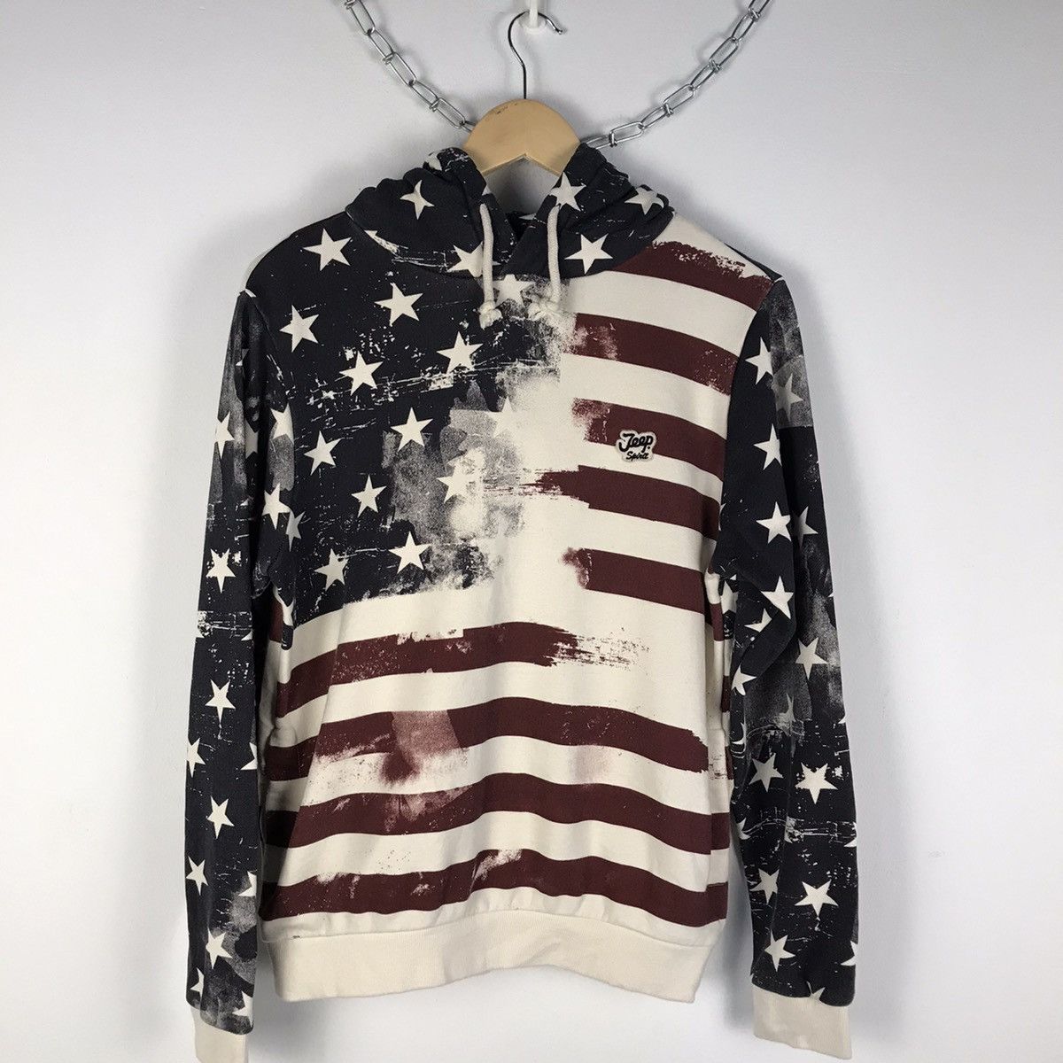 Jeep × Vintage VTG 🖤 America Flag Fullprint Hoodie Size US M / EU 48-50 / 2 - 4 Thumbnail
