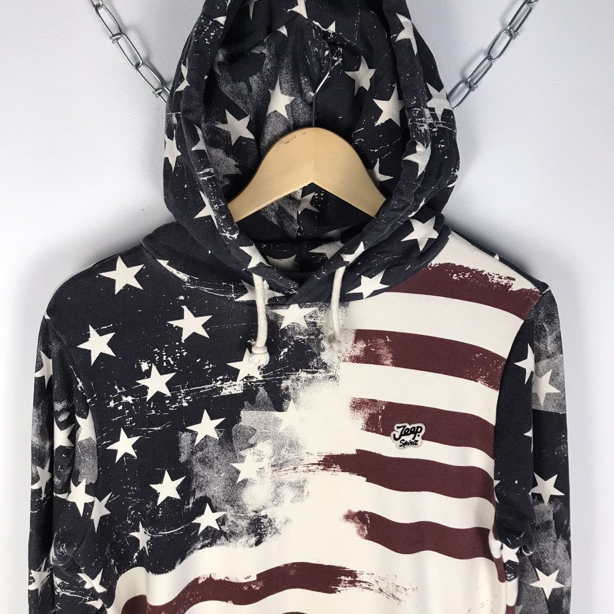 Jeep × Vintage VTG 🖤 America Flag Fullprint Hoodie Size US M / EU 48-50 / 2 - 3 Thumbnail