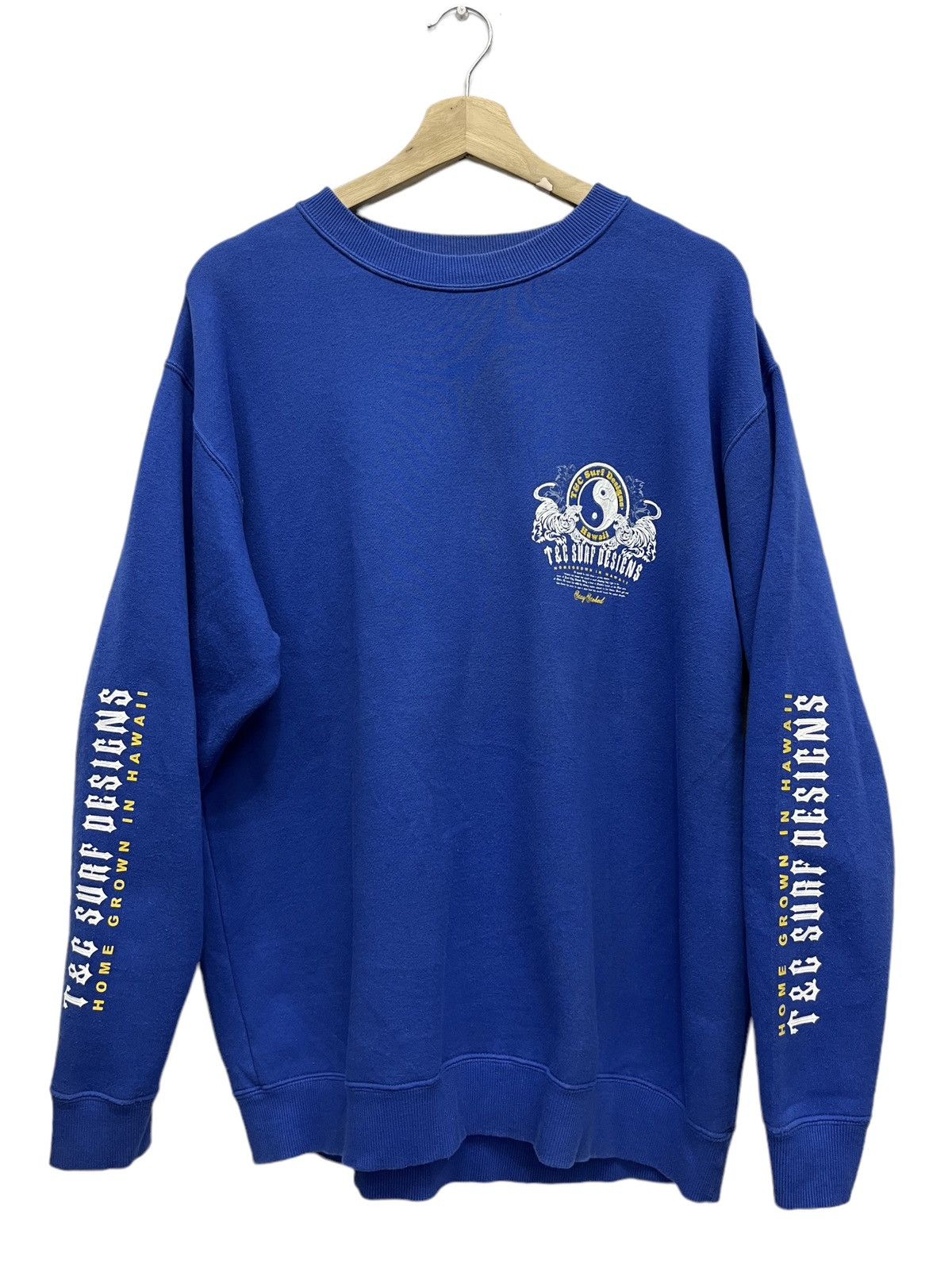 Japanese Brand T&C Surf Designs Homegrown In Hawaii Sukajan Tiger Sweater Size US L / EU 52-54 / 3 - 4 Thumbnail