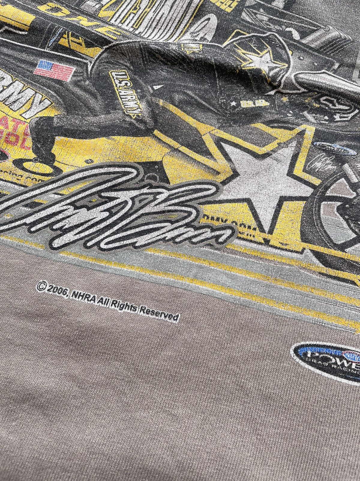NASCAR VINTAGE NHRA WELL WORN ARMY TEAM RACING TEE Size US XL / EU 56 / 4 - 3 Thumbnail