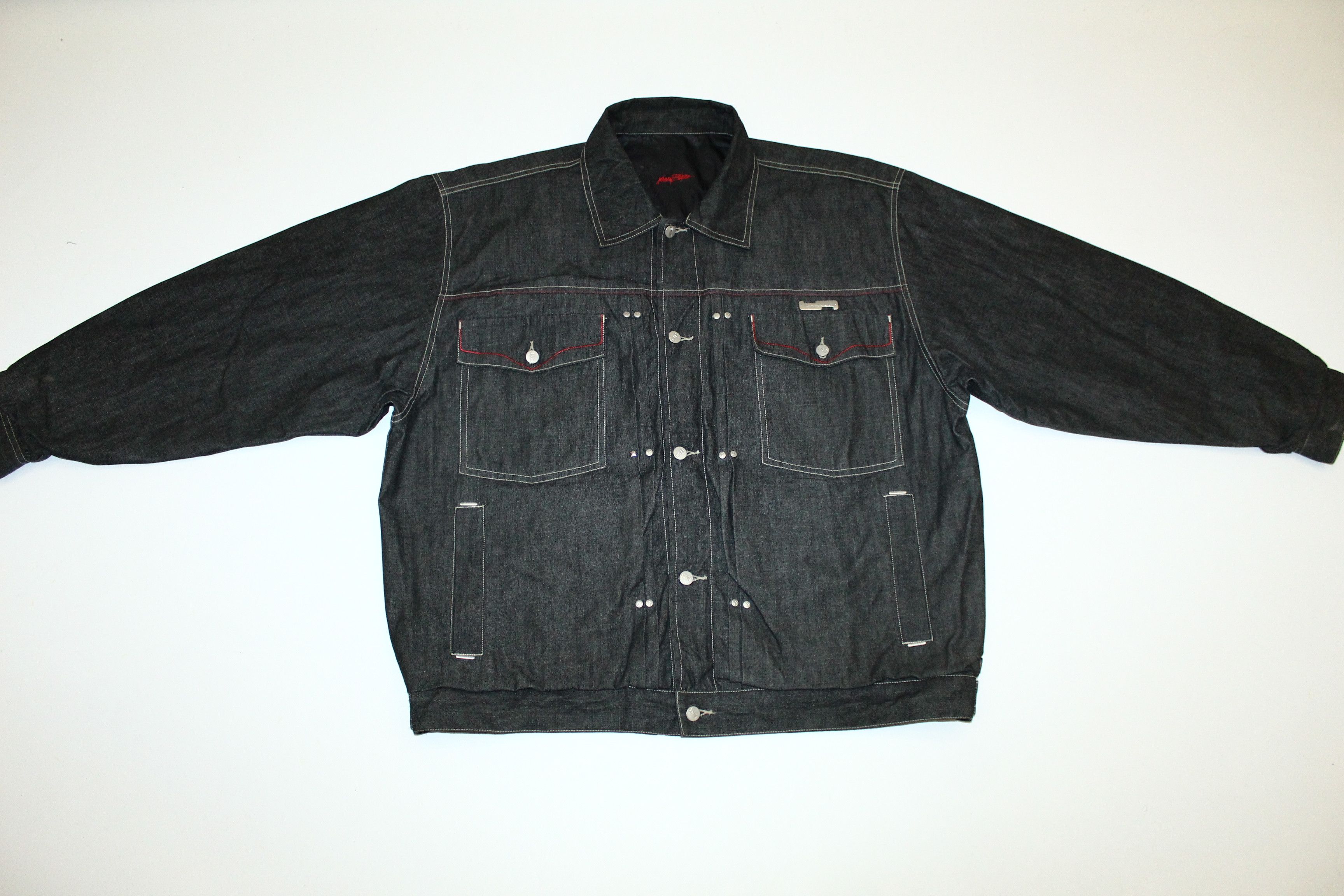 Wu-Tang Clan Johnny Blaze Method Man Fireman Reversible OG Denim Jacket Size US XXL / EU 58 / 5 - 4 Thumbnail