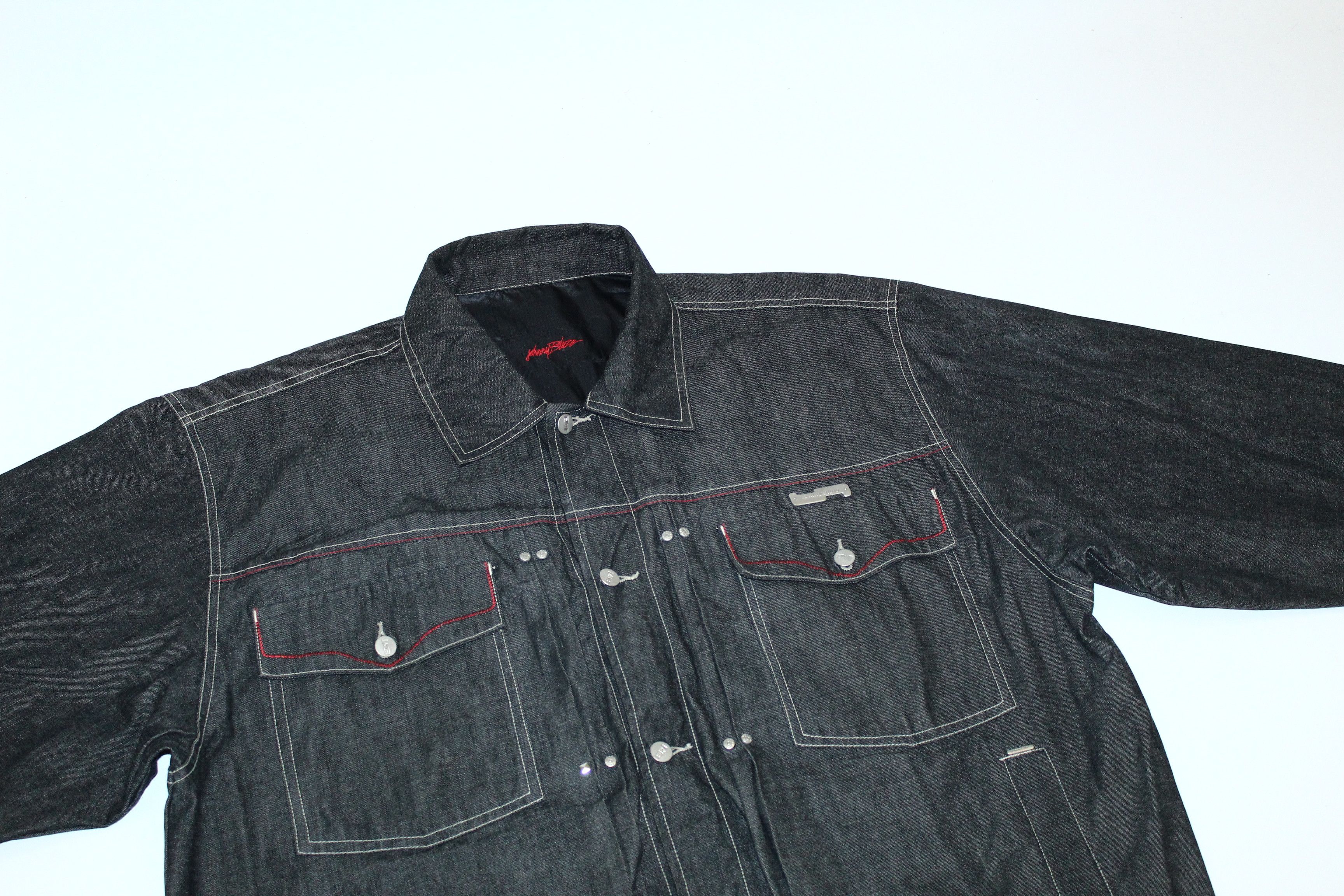 Wu-Tang Clan Johnny Blaze Method Man Fireman Reversible OG Denim Jacket Size US XXL / EU 58 / 5 - 6 Thumbnail