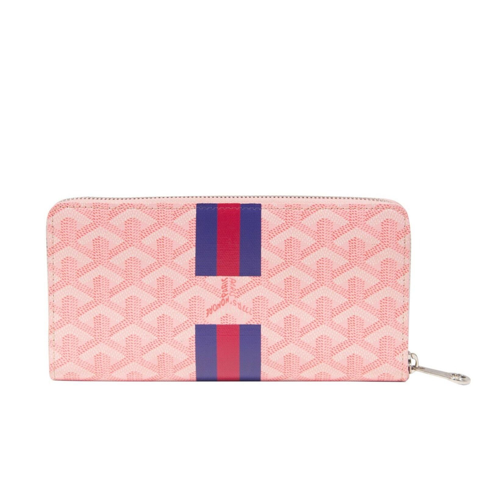 Goyard card holder pink sale