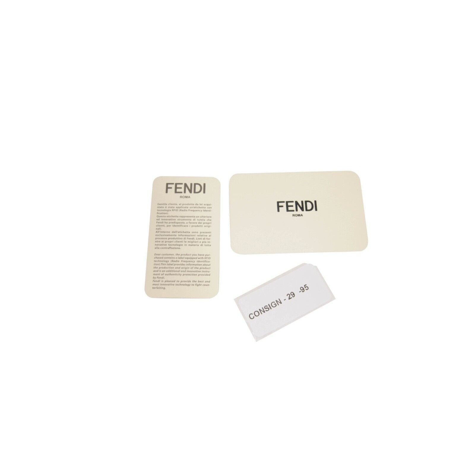 Fendi Pouch Black Leather Brown FF Logo Clutch Travel Bag Size ONE SIZE - 12 Thumbnail