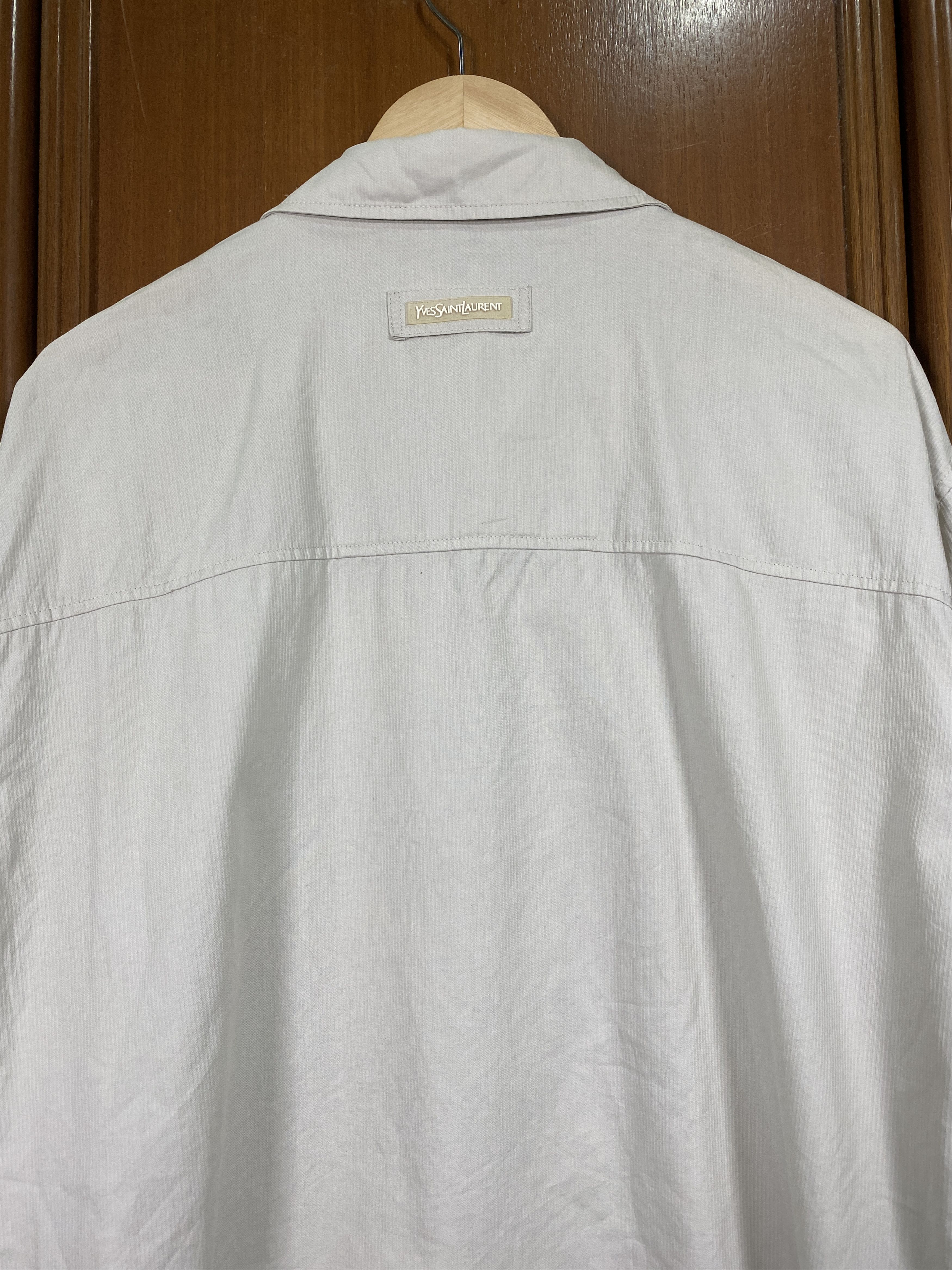 Vintage × Yves Saint Laurent Vintage YSL Canvas Jacket Size US XL / EU 56 / 4 - 4 Thumbnail