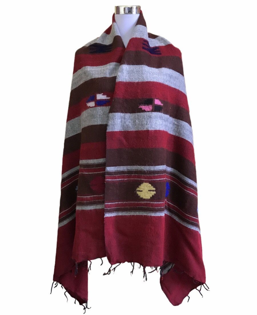 Vintage Love Girls Market Abstract Design Wide Muffler