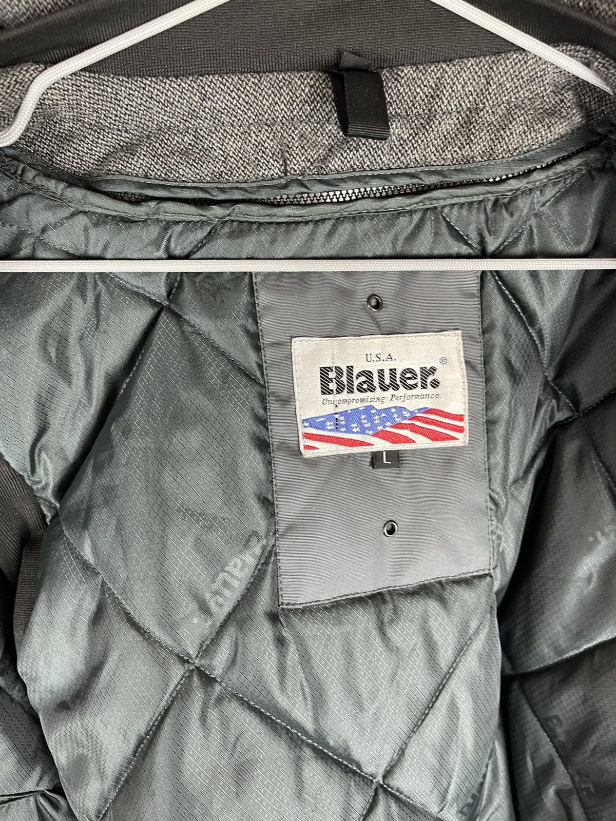 Other Blauer USA wool grey bomber jacket with removable lining Size US L / EU 52-54 / 3 - 16 Thumbnail