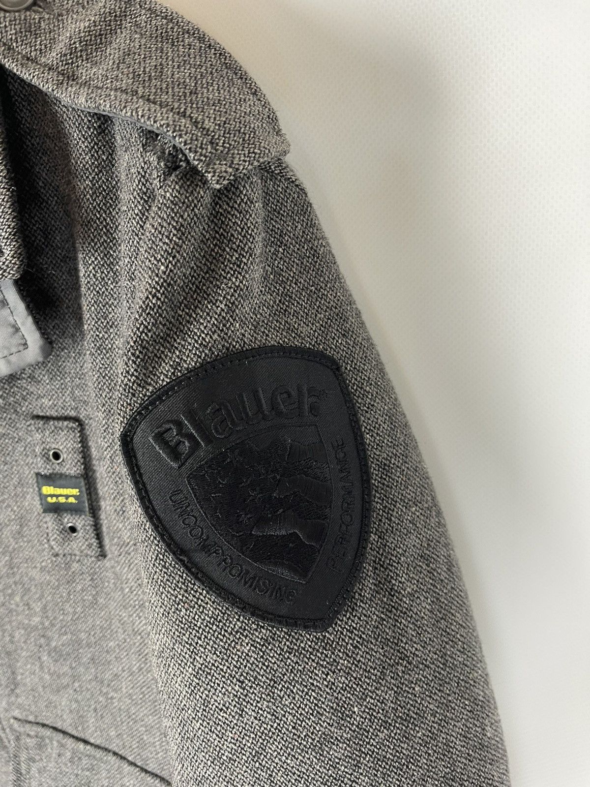 Other Blauer USA wool grey bomber jacket with removable lining Size US L / EU 52-54 / 3 - 8 Thumbnail