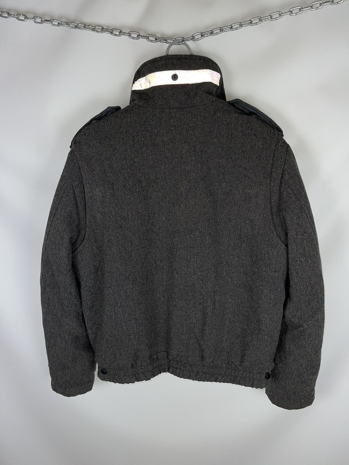 Other Blauer USA wool grey bomber jacket with removable lining Size US L / EU 52-54 / 3 - 13 Thumbnail