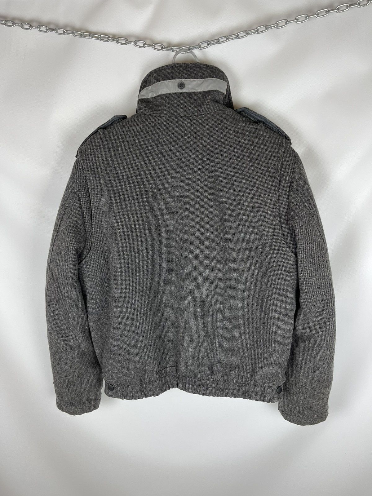 Other Blauer USA wool grey bomber jacket with removable lining Size US L / EU 52-54 / 3 - 12 Thumbnail