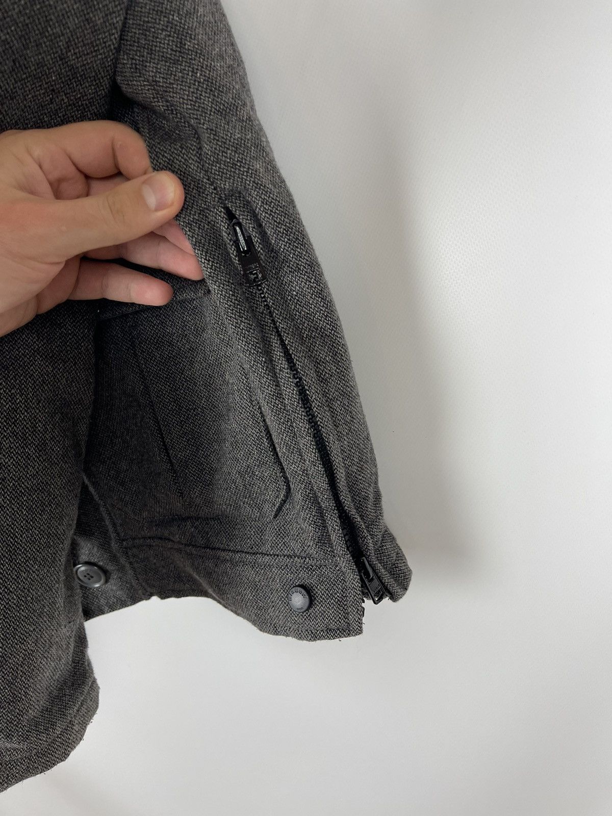 Other Blauer USA wool grey bomber jacket with removable lining Size US L / EU 52-54 / 3 - 10 Thumbnail