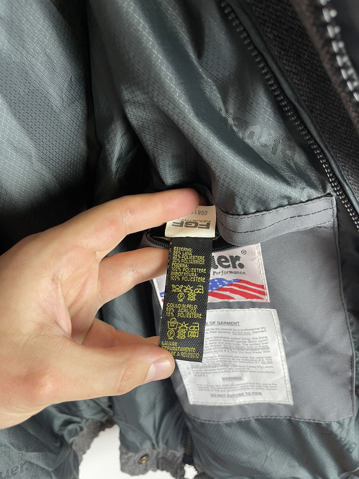 Other Blauer USA wool grey bomber jacket with removable lining Size US L / EU 52-54 / 3 - 20 Thumbnail