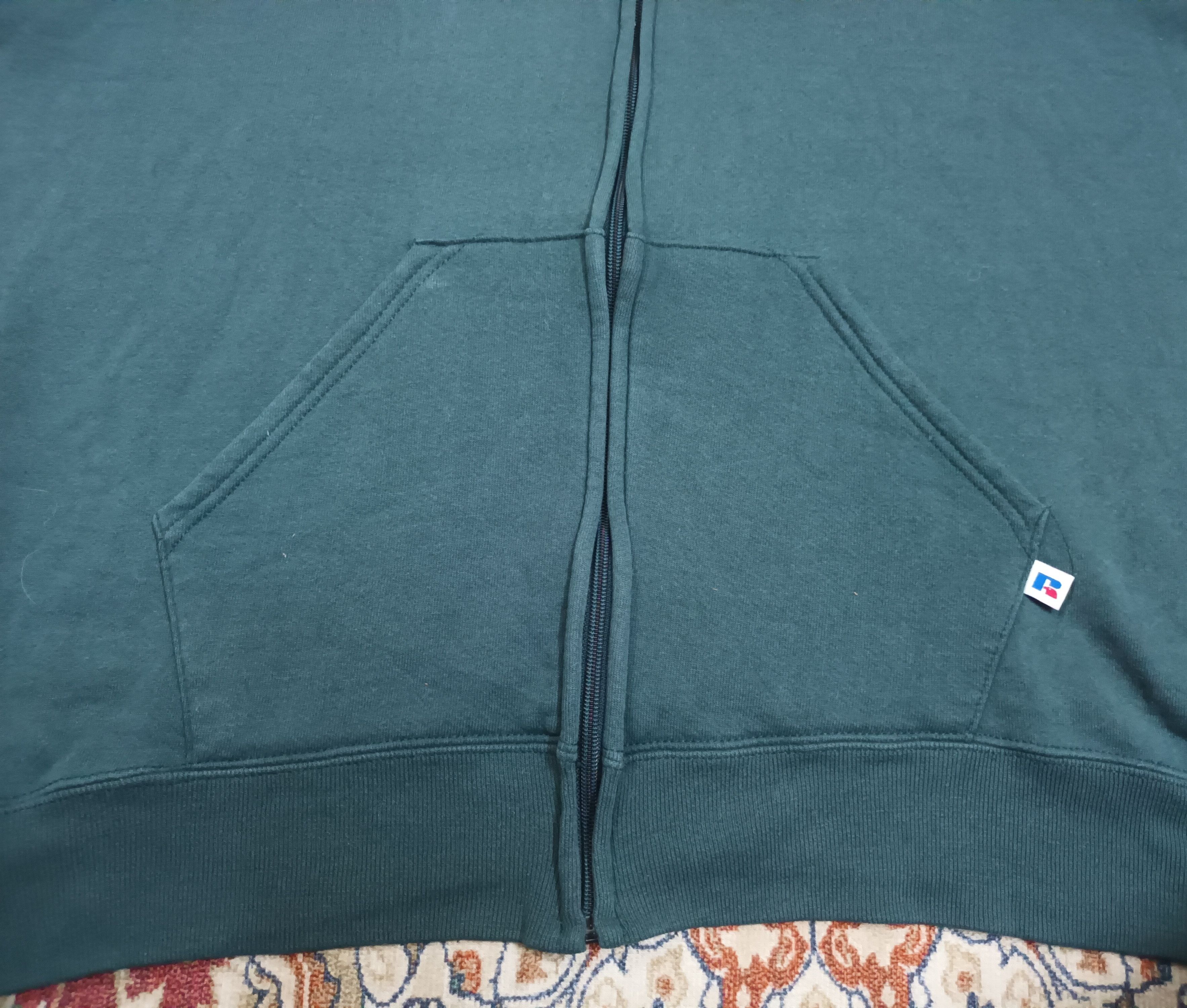 Russell Athletic 🔥 RUSSELL PLAIN HOODIE ZIPPER SWEATSHIRT 🔥 Size US XL / EU 56 / 4 - 6 Thumbnail