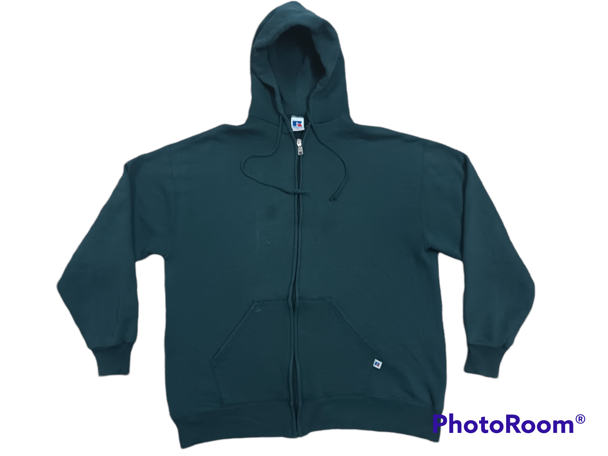 Russell Athletic 🔥 RUSSELL PLAIN HOODIE ZIPPER SWEATSHIRT 🔥 Size US XL / EU 56 / 4 - 1 Thumbnail