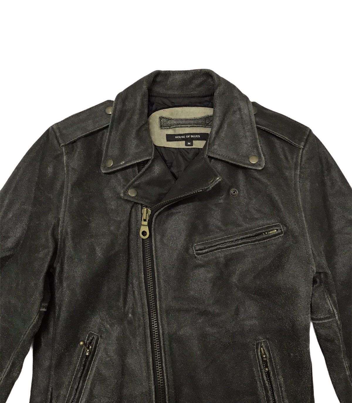 Japanese Brand × Vintage House Of Blue Leather Black Jacket Size US M / EU 48-50 / 2 - 2 Thumbnail