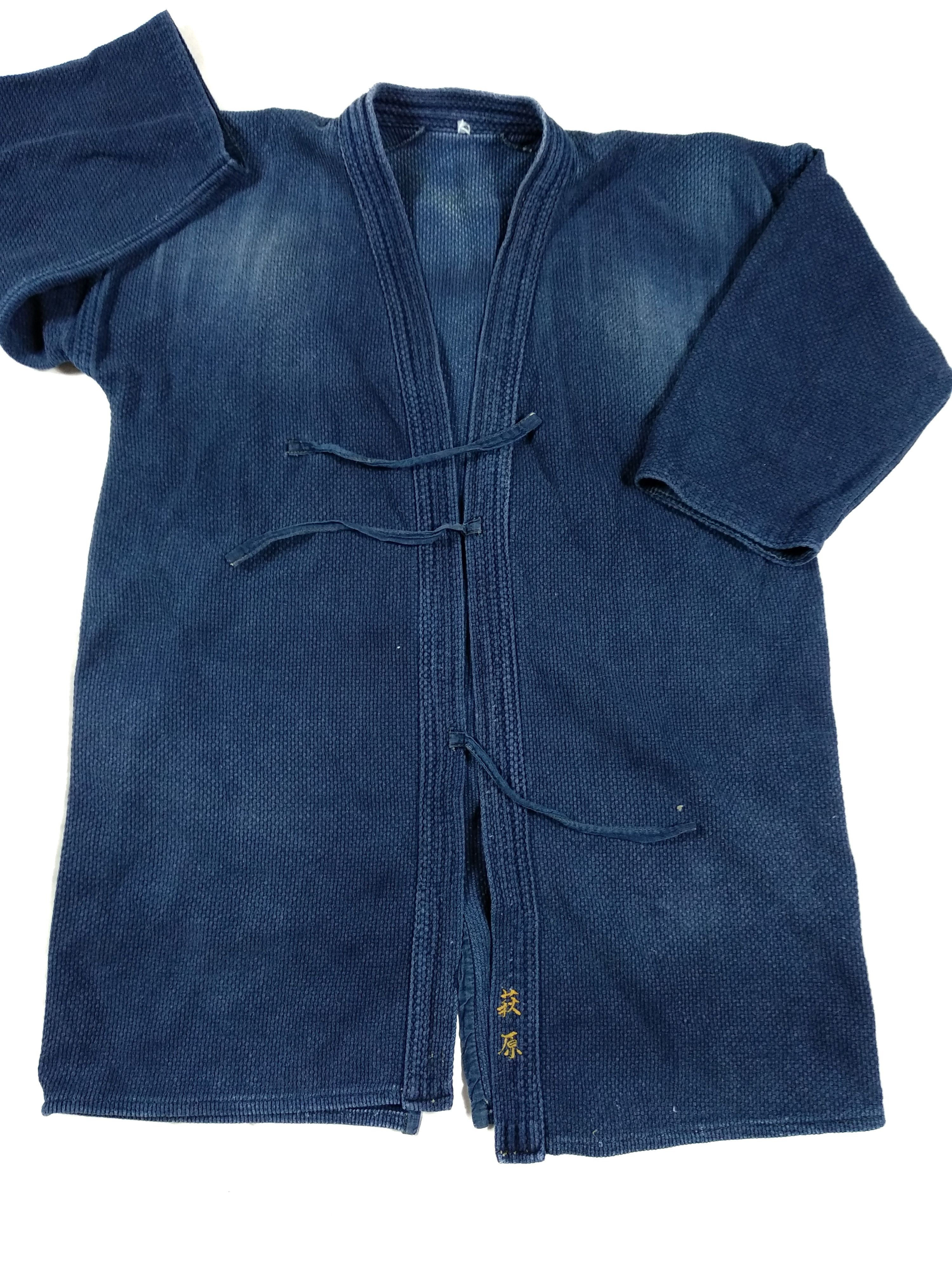Japanese Brand Vintage Japanese Designer Kimono Traditional Blue Indigo Size US M / EU 48-50 / 2 - 2 Thumbnail