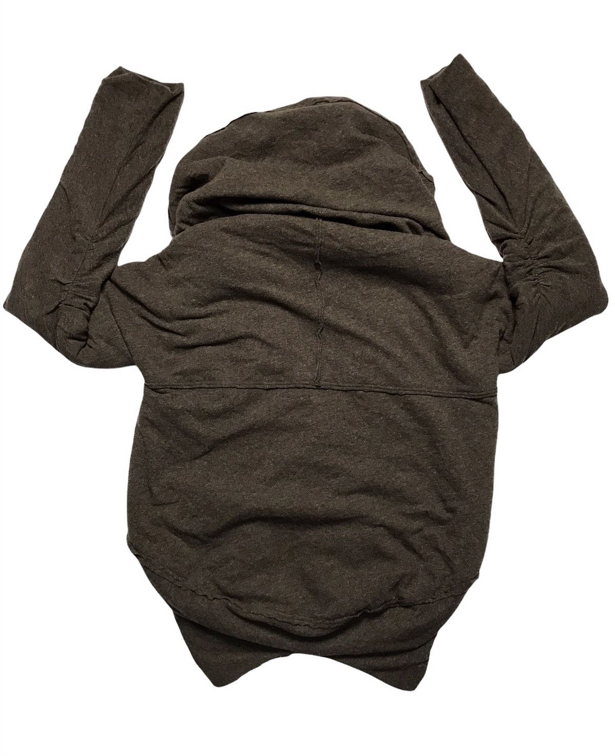 CABANE de ZUCCa × Issey Miyake Zucca Hoodie Wool Distressed Button Jacket Size US M / EU 48-50 / 2 - 5 Thumbnail